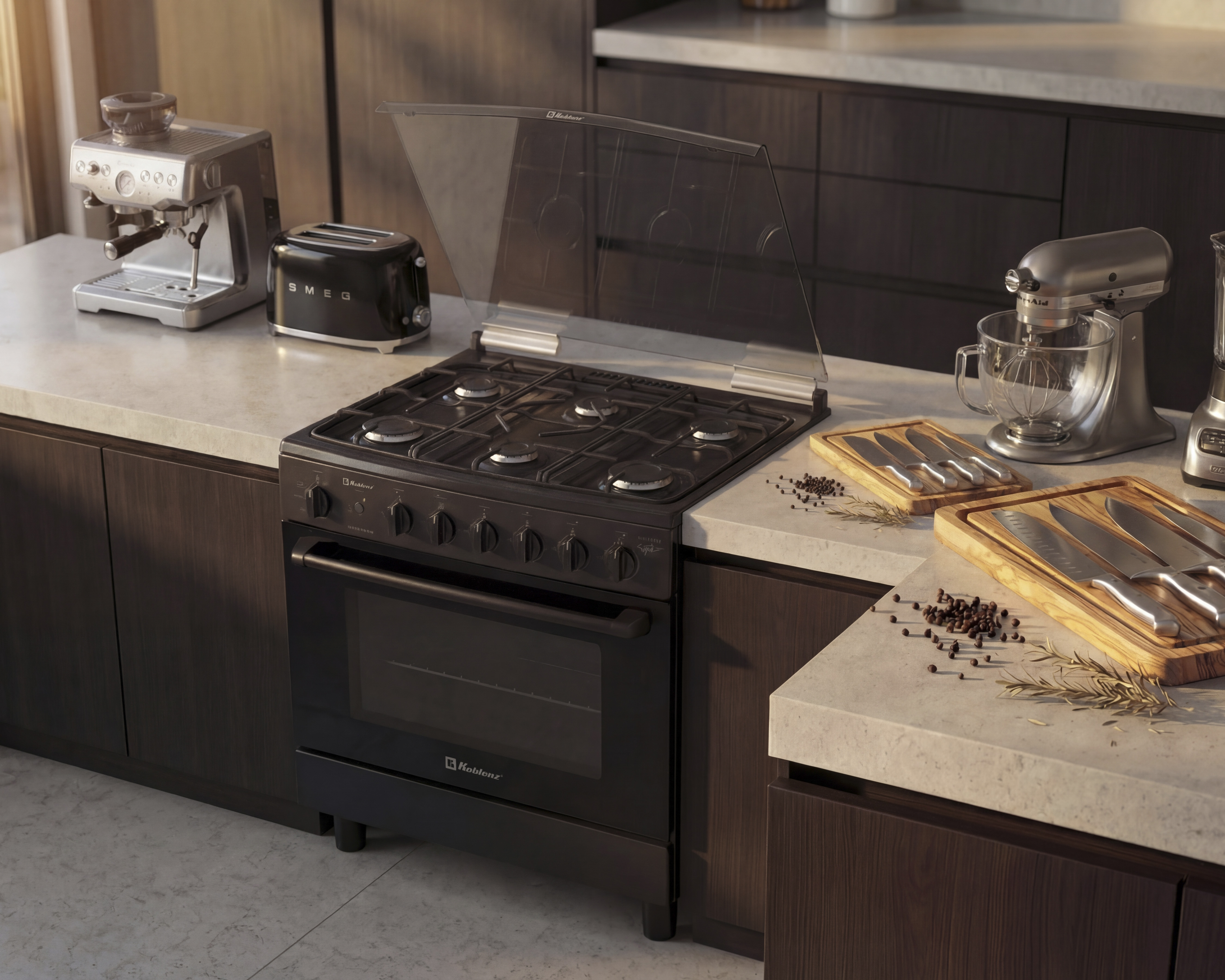 Foto 7 pulgar | Foto 6 | Estufa Koblenz de Piso 30 Pulgadas 6 Quemadores de Gas Viena EK-1131 VD-MCHNO Función Termocontrol