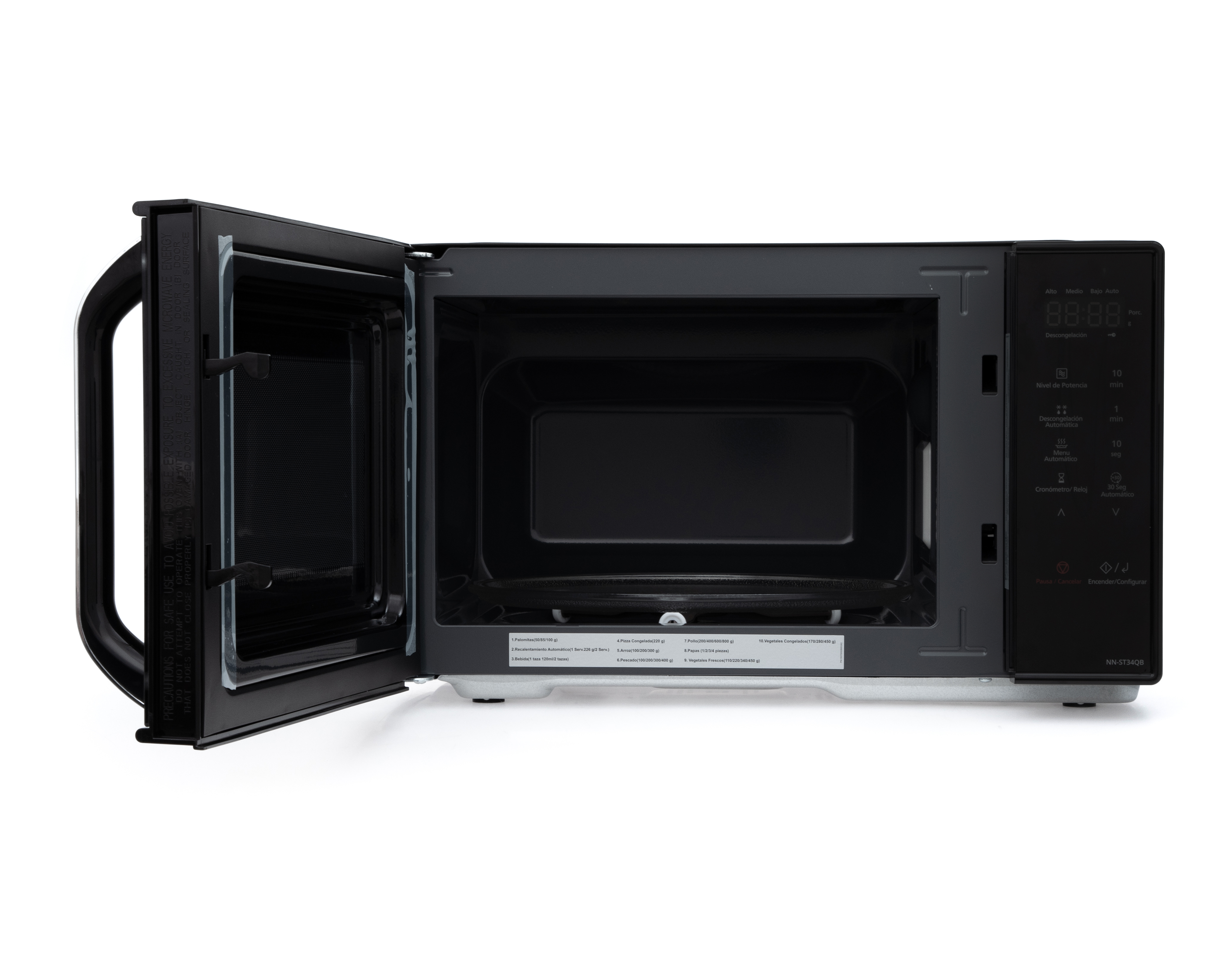 Foto 5 pulgar | Foto 4 | Horno de Microondas Panasonic 0.9 Pies NN-ST34QBRPH Negro