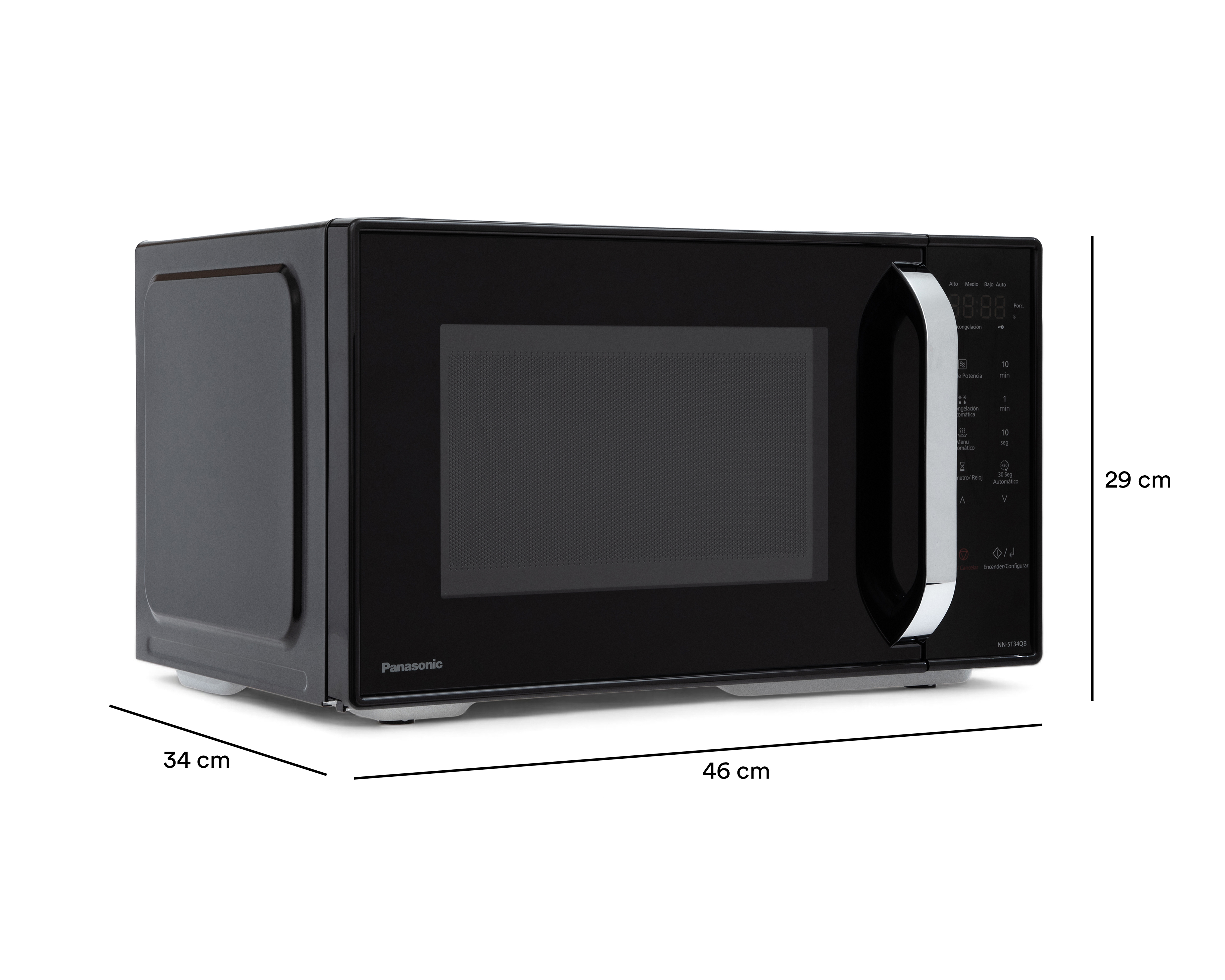 Foto 8 pulgar | Foto 7 | Horno de Microondas Panasonic 0.9 Pies NN-ST34QBRPH Negro