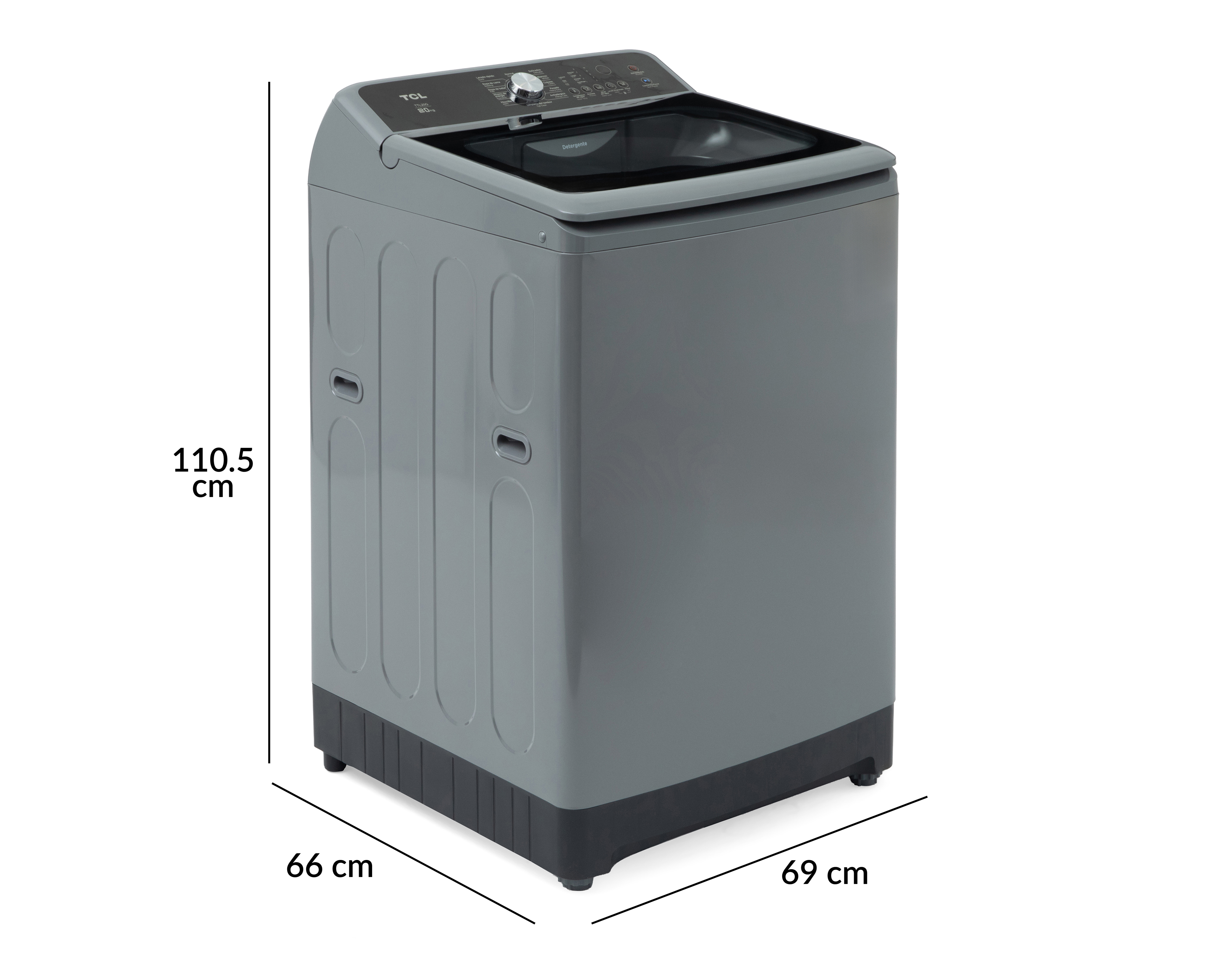 Foto 6 | Foto 6 | Lavadora TCL Automática TTL20G 20 kg Negra