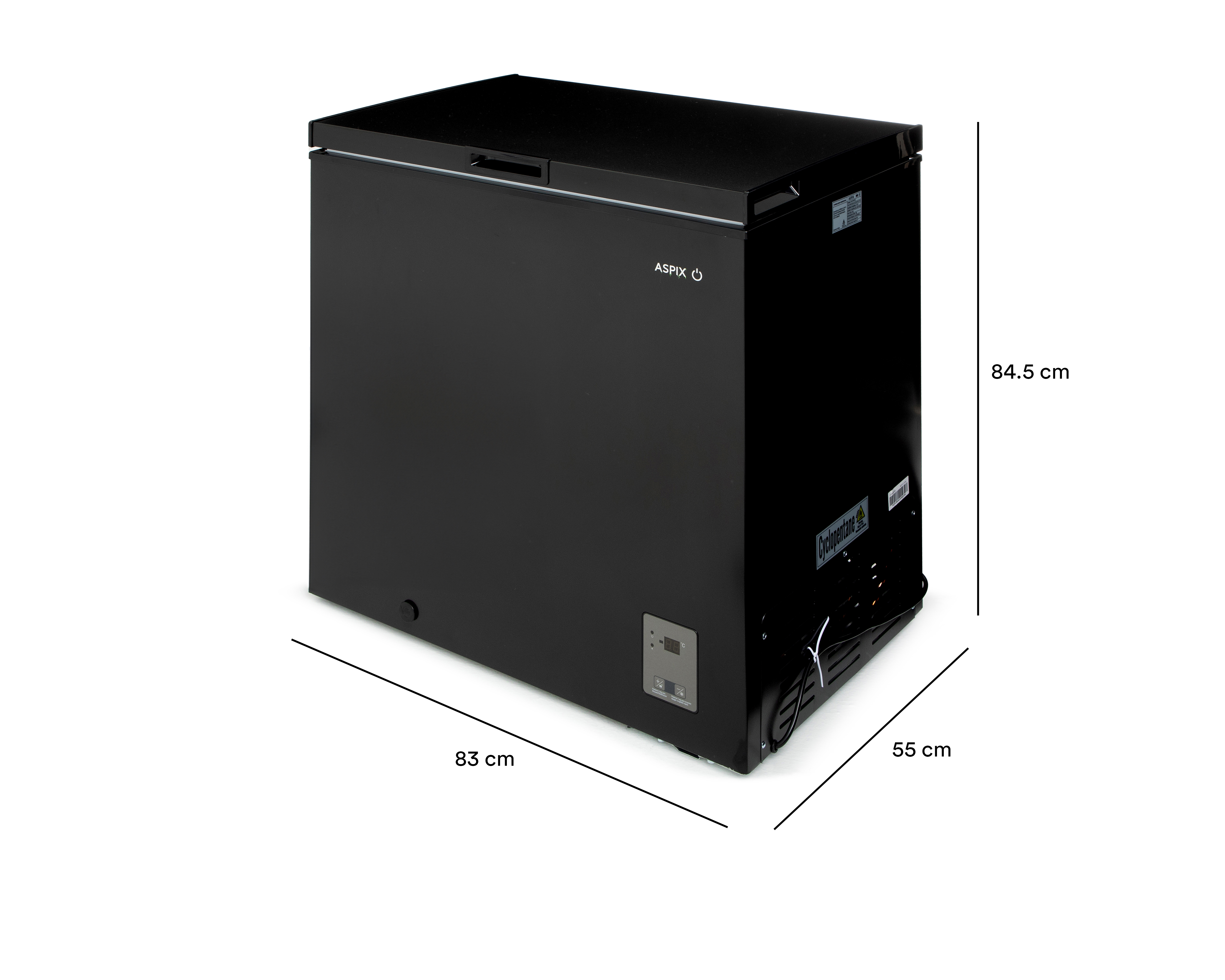 Foto 8 pulgar | Foto 8 | Congelador Aspix Horizontal 7 Pies Negro AX24CFM7NG