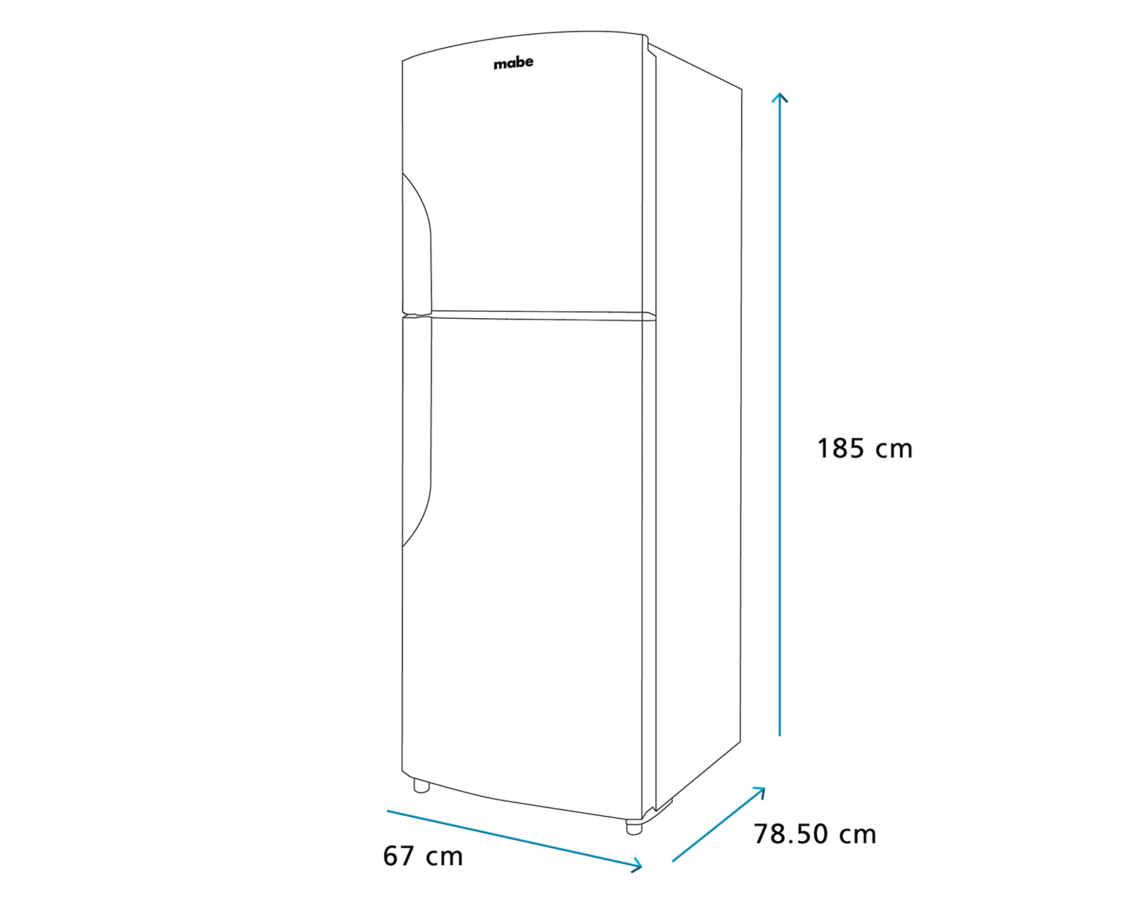 Foto 11 pulgar | Foto 10 | Refrigerador Mabe Top Mount 15 Pies Negro RMS400IVMRP0