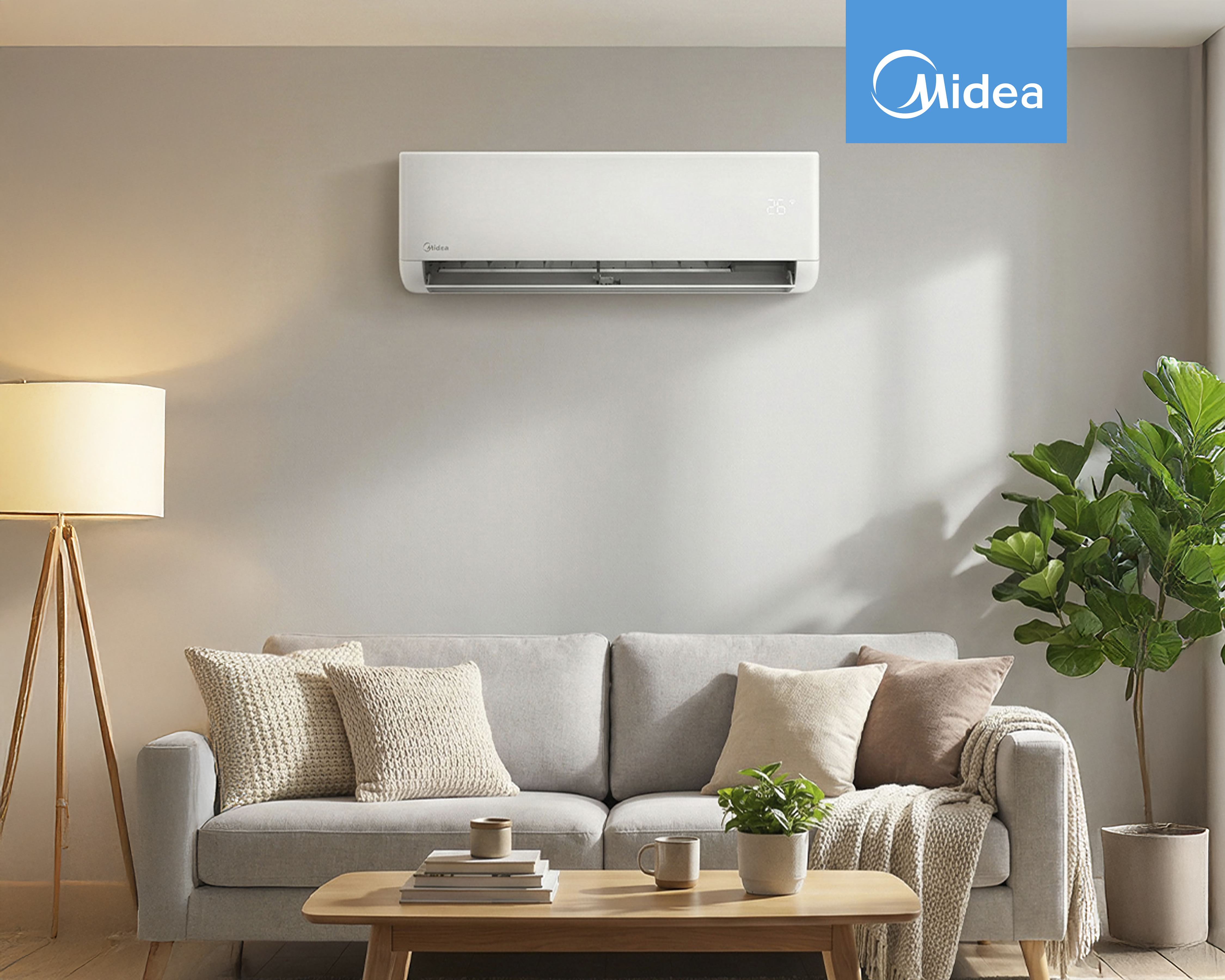 Foto 6 pulgar | Foto 5 | Minisplit Midea Inverter 1 Tonelada 220 V Frío y Calor MAS12H2EIRC