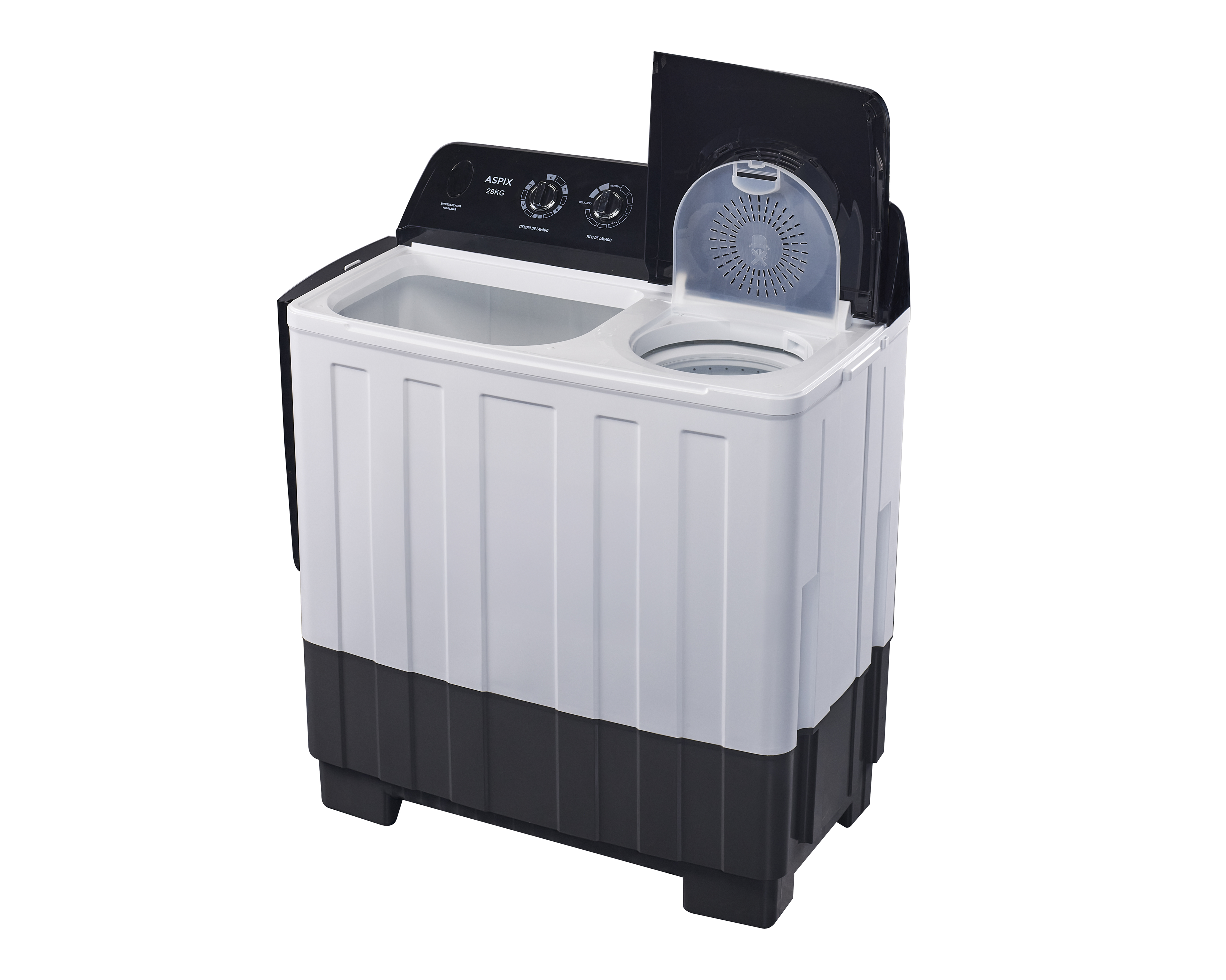 Foto 4 | Foto 4 | Lavadora Aspix Doble Tina LS2801T 28 kg Blanca