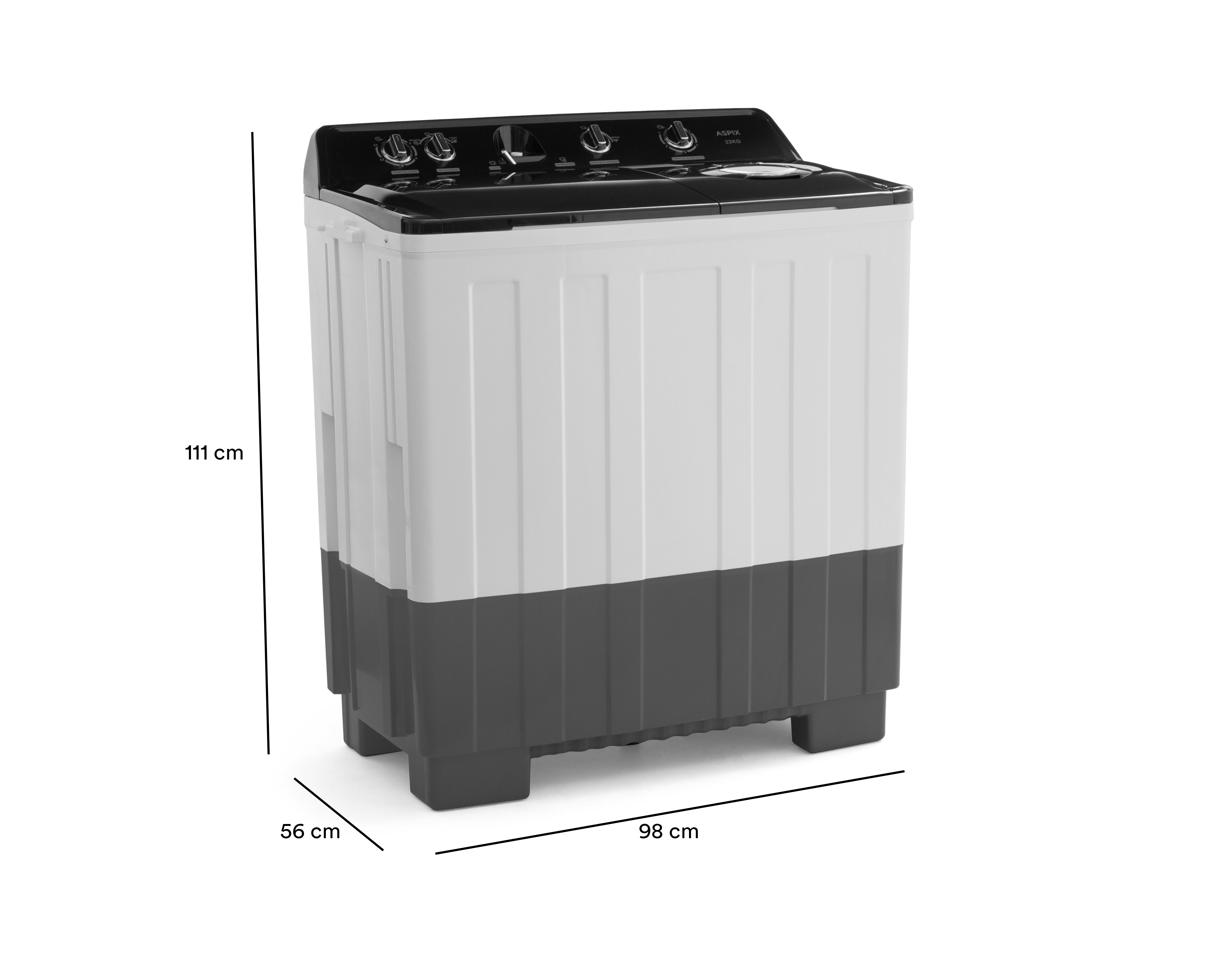 Foto 11 pulgar | Foto 10 | Lavadora Aspix Doble Tina AX24TTW22KNPL 22 kg Multicolor