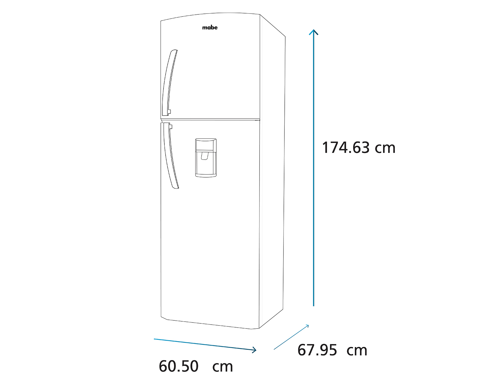 Foto 11 pulgar | Foto 10 | Refrigerador Mabe Top Mount 11 Pies Negro RMA300FXMRP0