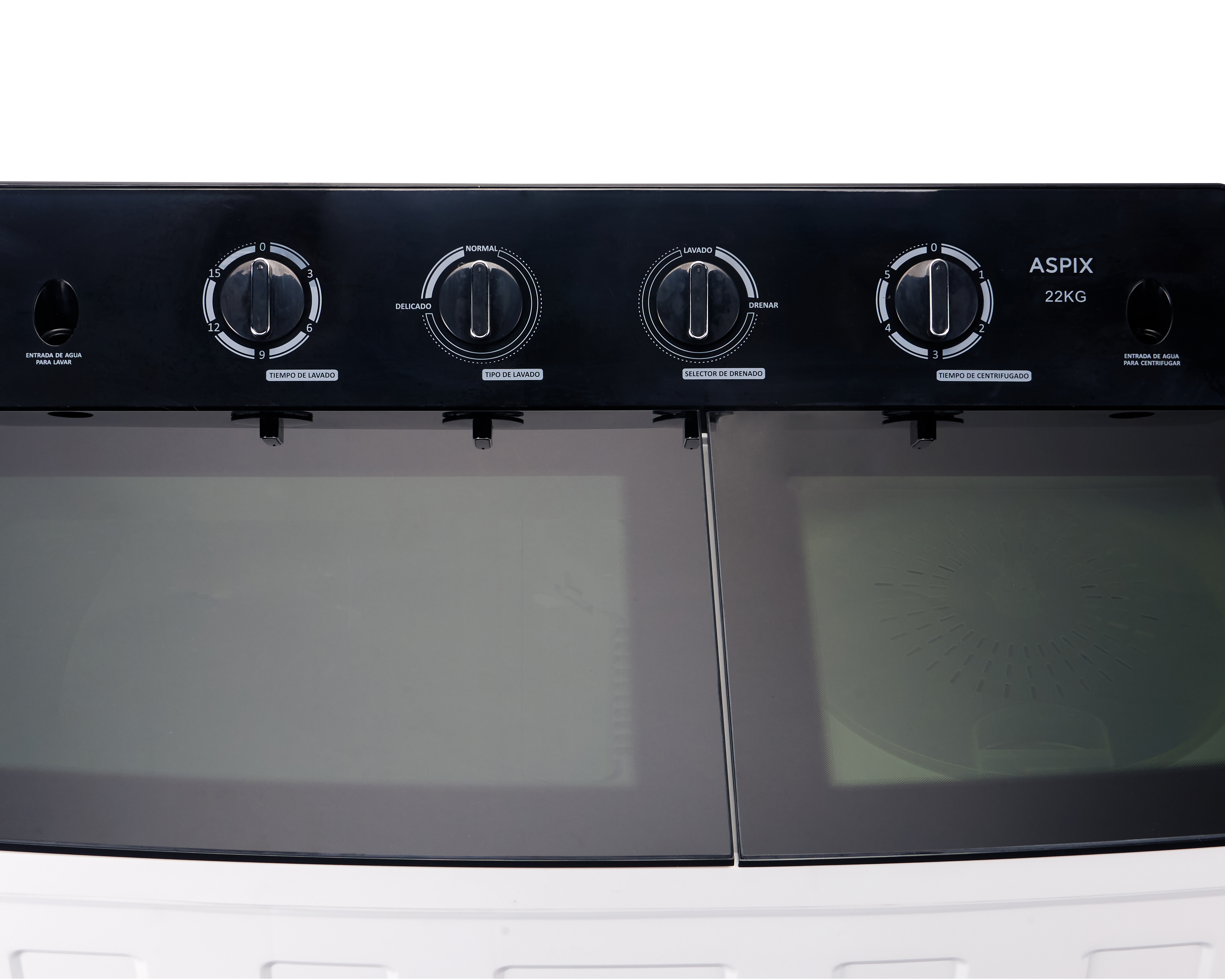 Foto 4 | Foto 4 | Lavadora Aspix Doble Tina AX24TTW22KNE 22 kg Blanca