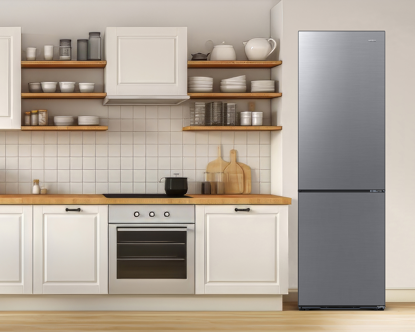 Foto 4 | Foto 4 | Refrigerador Aspix Bottom Mount 9 Pies Plateado AX25RBM9SS