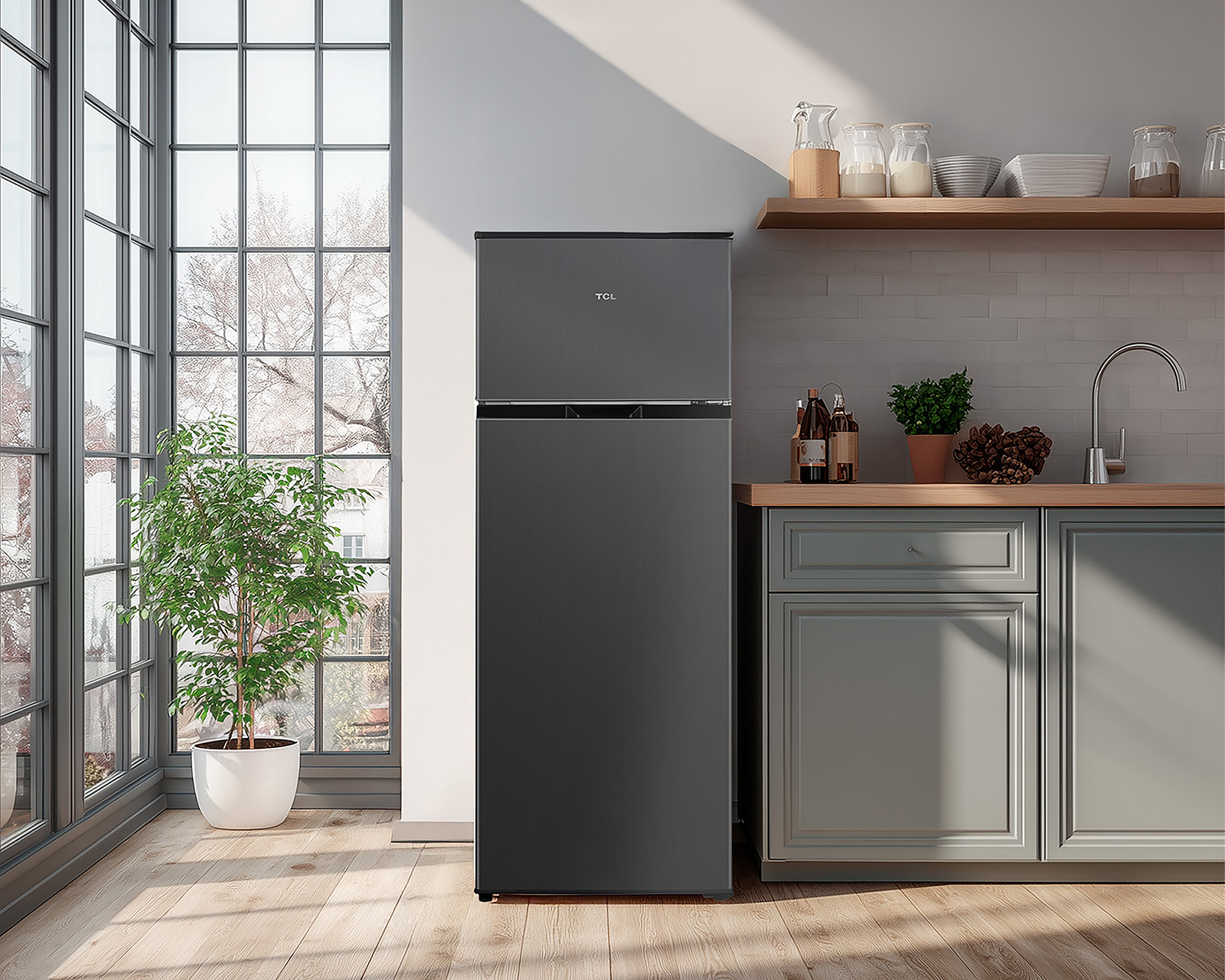 Foto 9 pulgar | Foto 8 | Refrigerador TCL Top Mount 7 Pies Gris TDD7S