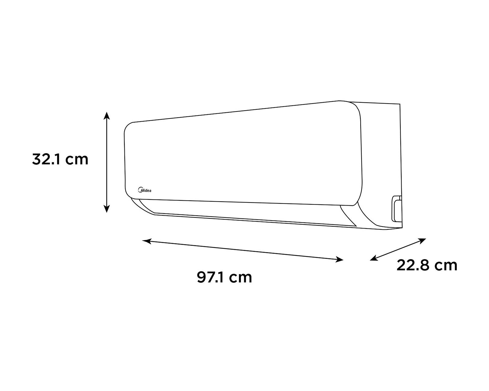 Foto 7 | Foto 7 | Minisplit Midea 1.5 Toneladas 220 V Solo Frío MAS18C2AGS