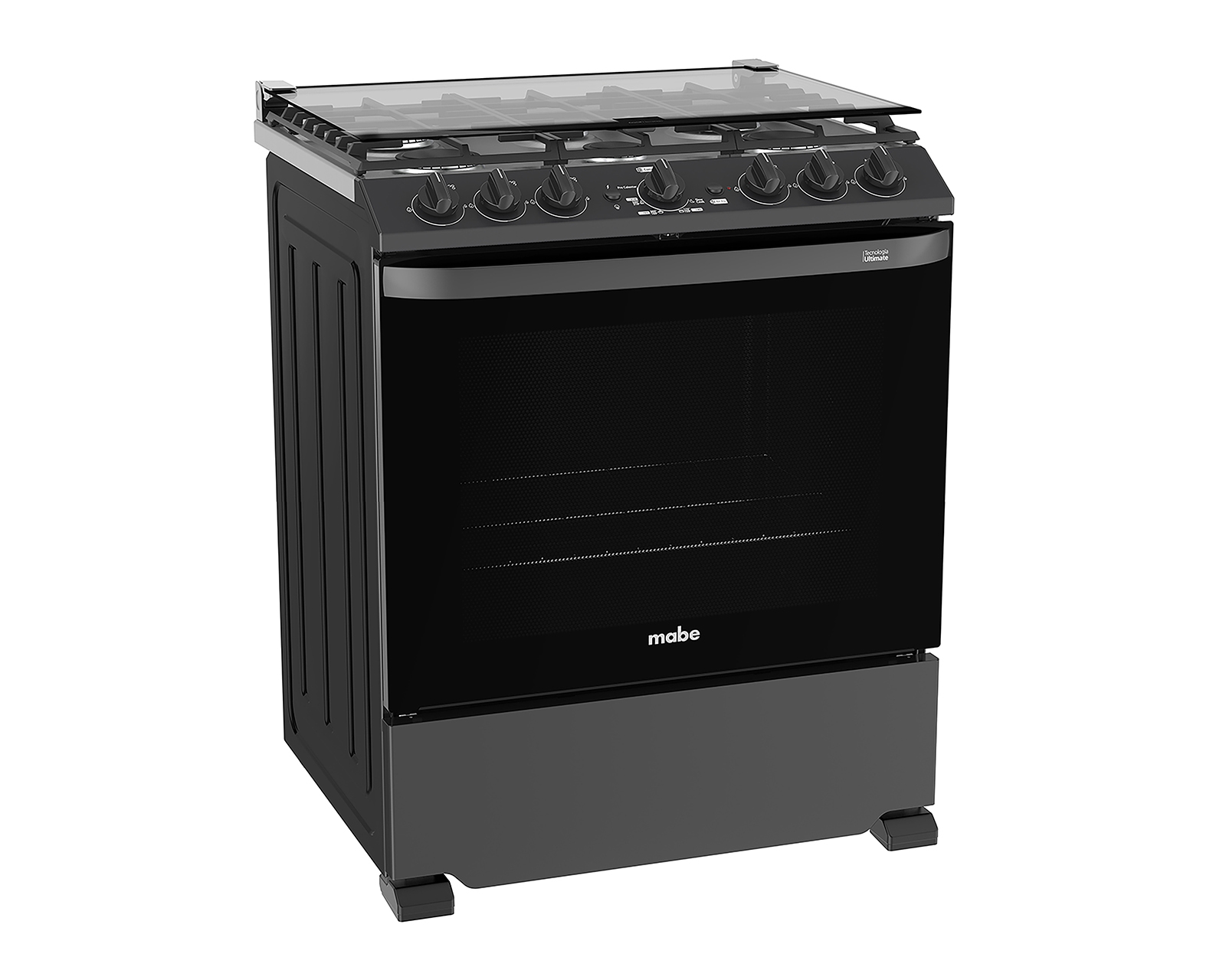 Estufa Mabe de Piso 30 Pulgadas 6 Quemadores de Gas LP EMHA7602JBS0 Horno Air Fry