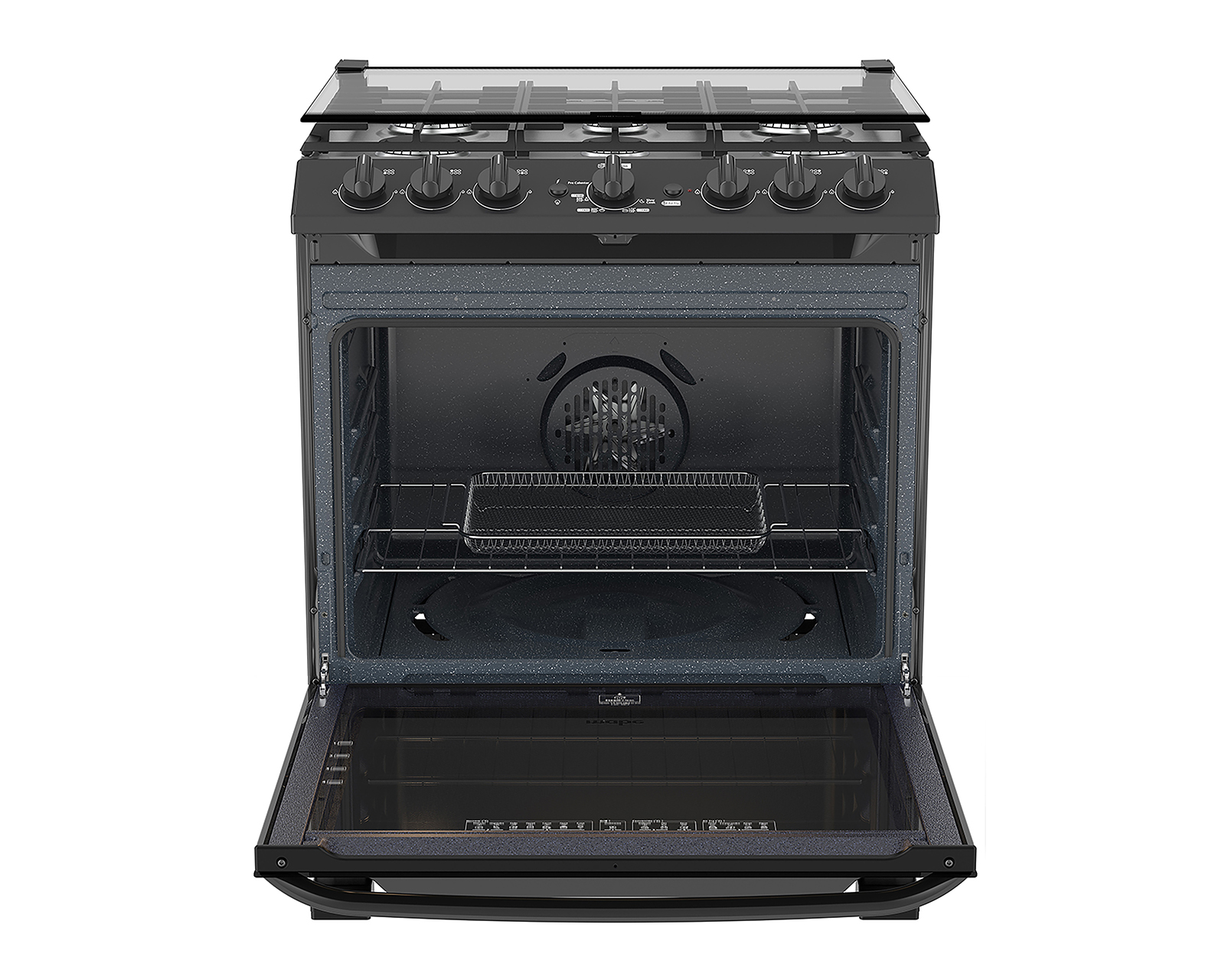 Foto 3 | Foto 3 | Estufa Mabe de Piso 30 Pulgadas 6 Quemadores de Gas LP EMHA7602JBS0 Horno Air Fry