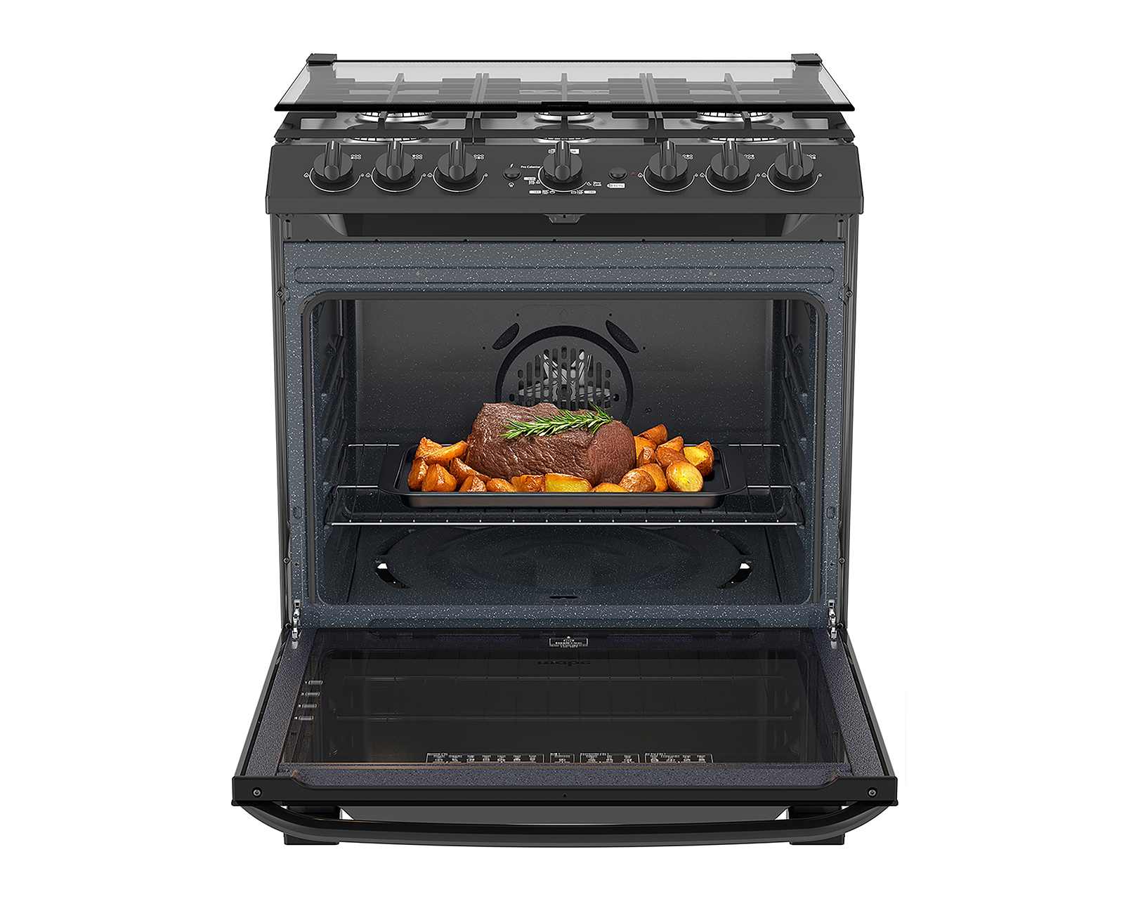 Foto 8 | Foto 8 | Estufa Mabe de Piso 30 Pulgadas 6 Quemadores de Gas LP EMHA7602JBS0 Horno Air Fry