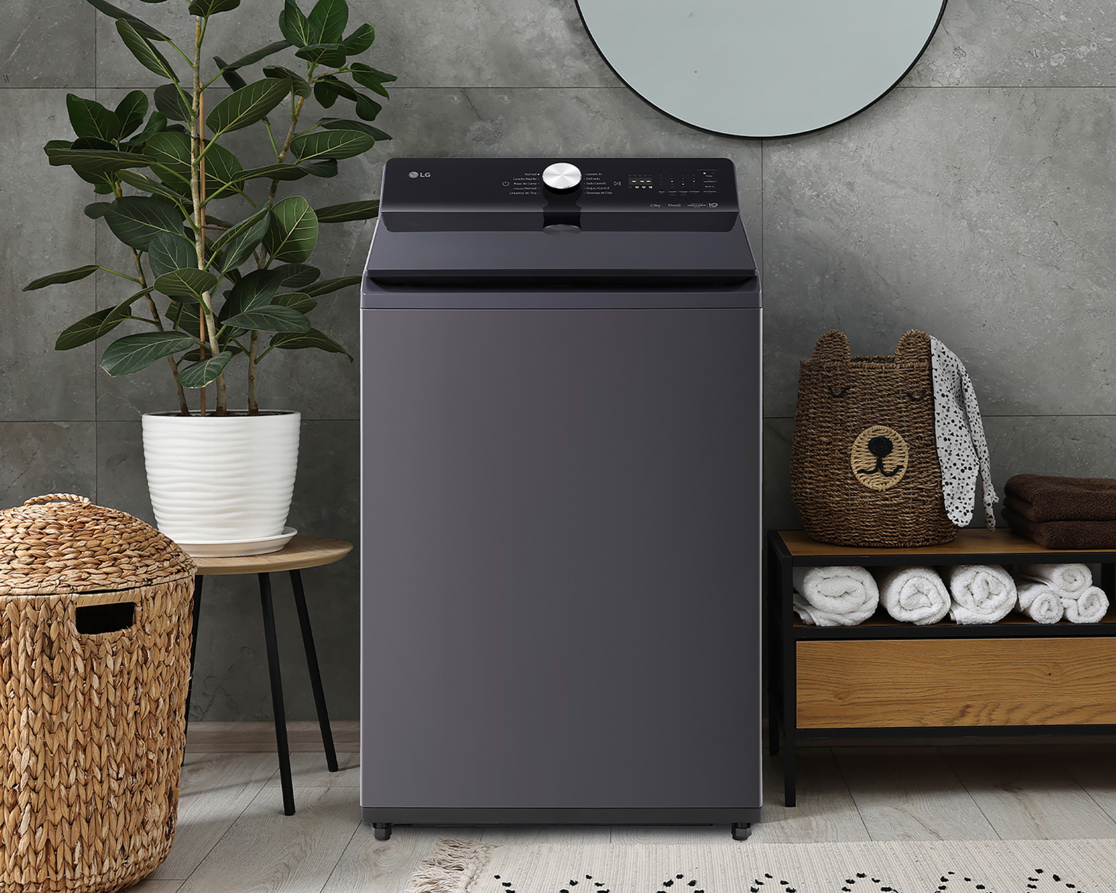 Foto 8 | Foto 8 | Lavadora LG Automática WT23EGTX6 23 kg Grafito