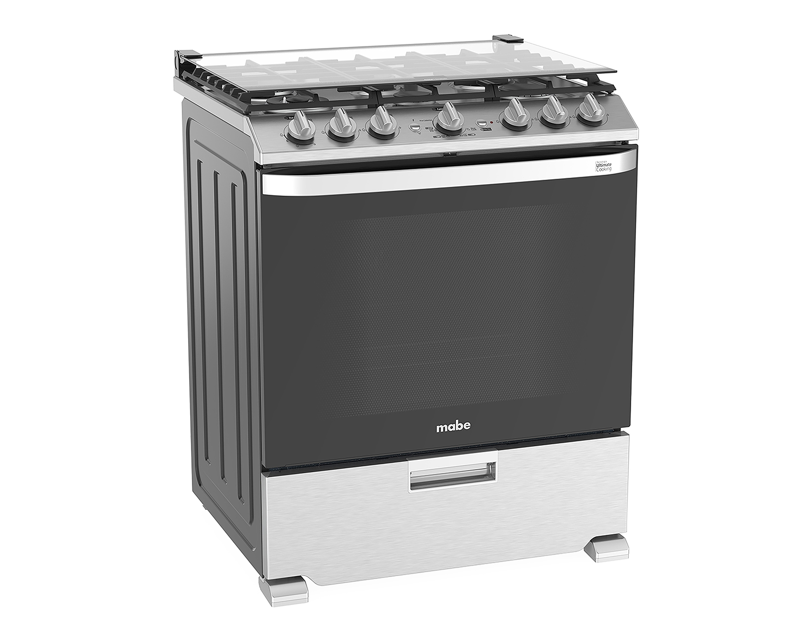 Estufa Mabe de Piso 30 Pulgadas 6 Quemadores de Gas LP EMHA7602DSS0 Horno Air Fry