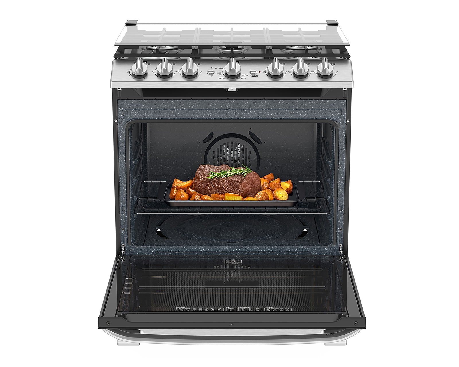 Foto 8 | Foto 8 | Estufa Mabe de Piso 30 Pulgadas 6 Quemadores de Gas LP EMHA7602DSS0 Horno Air Fry