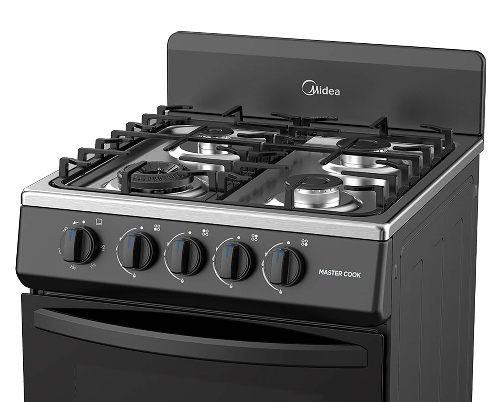 Foto 5 | Foto 5 | Estufa Midea de Piso 20 Pulgadas 4 Quemadores de Gas MGS20FS1BIABB Termocontrol