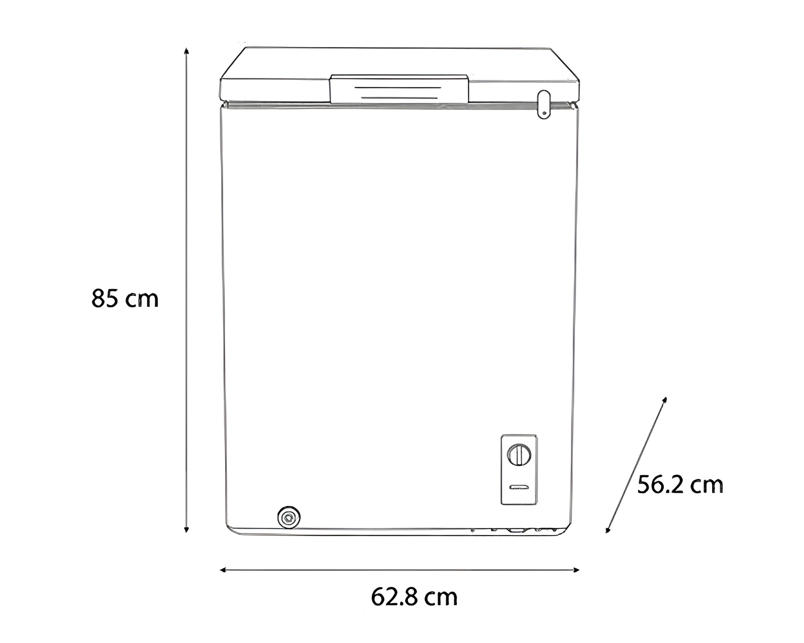 Foto 6 pulgar | Foto 5 | Congelador Midea Horizontal 5 Pies Blanco MDRC205FZM01