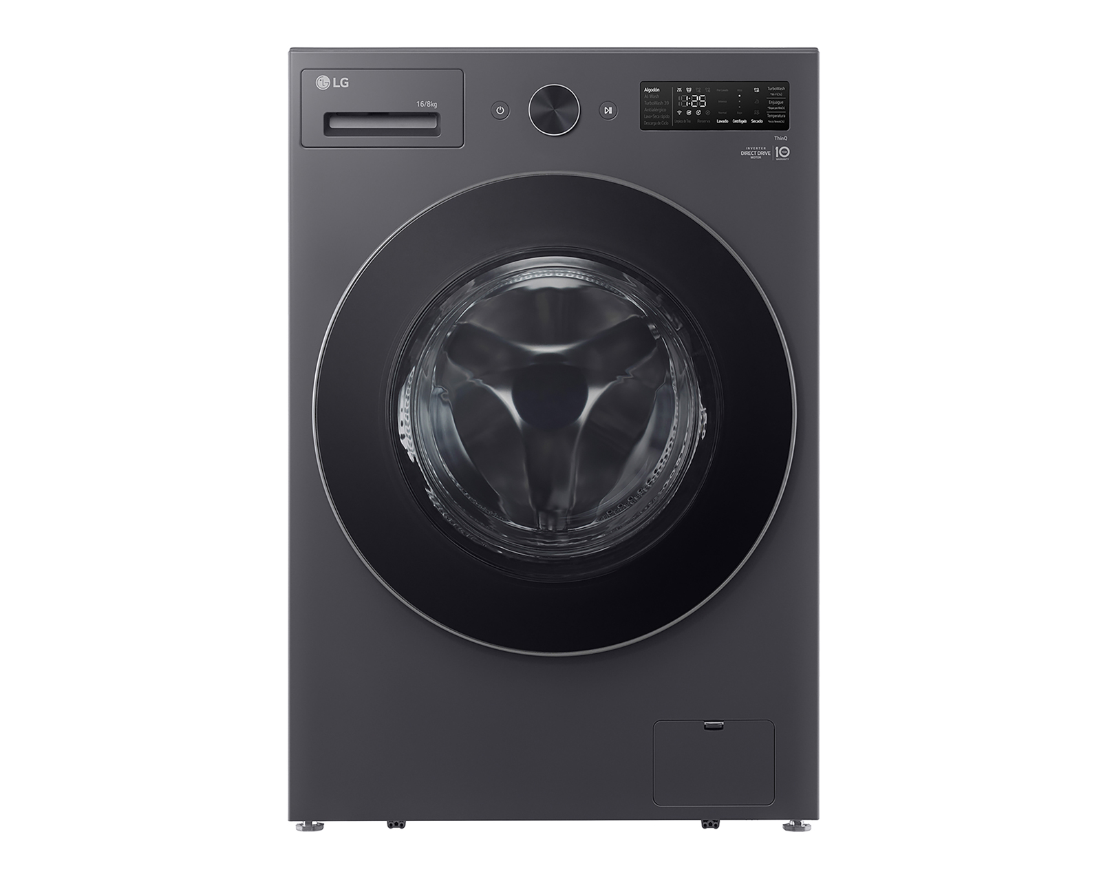 Foto 3 pulgar | Foto 2 | Lavasecadora LG Eléctrica WD16EGNTS6P 16/8 kg Grafito