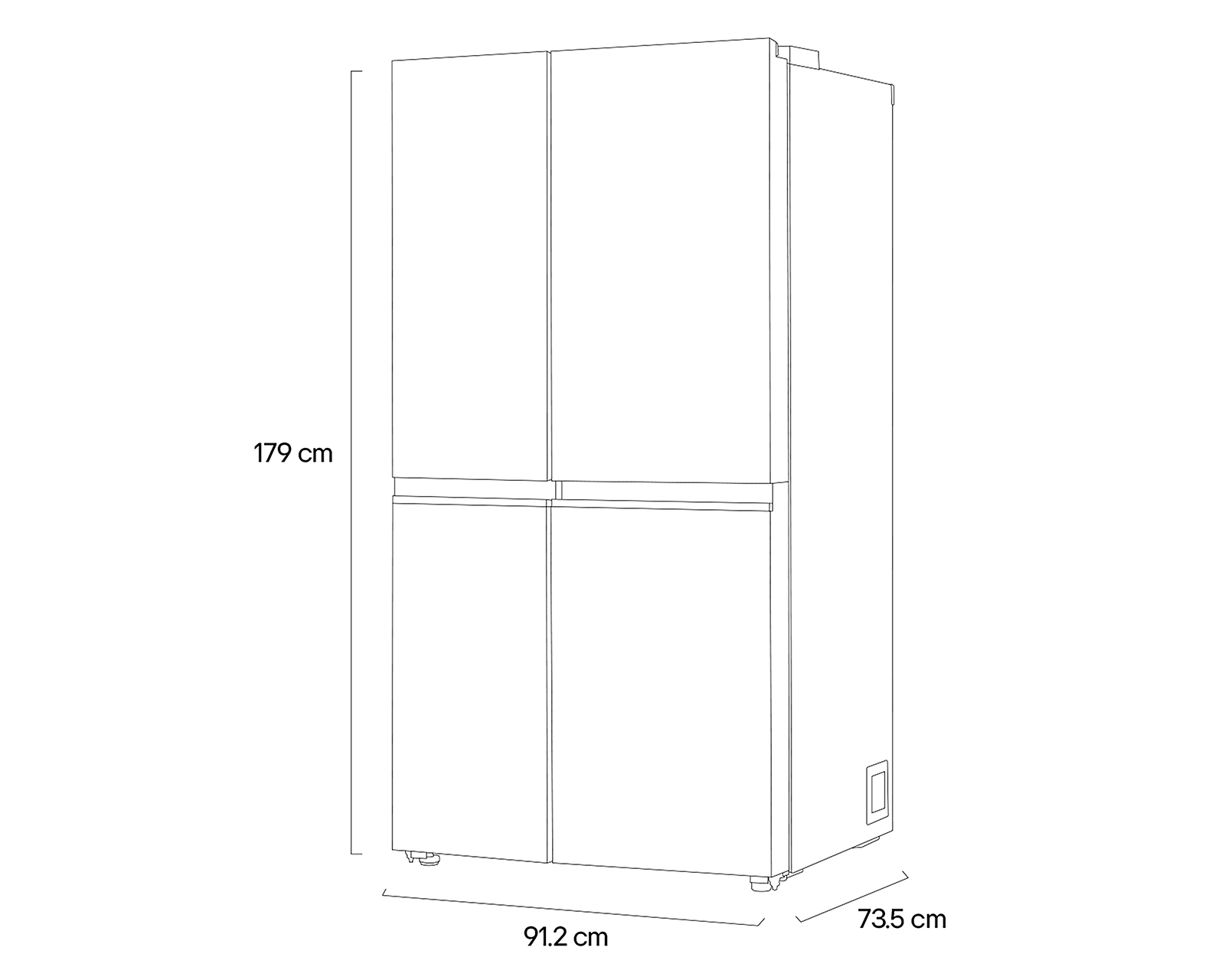 Foto 9 pulgar | Foto 8 | Refrigerador LG Side by Side Silver 23 Pies VS23BP