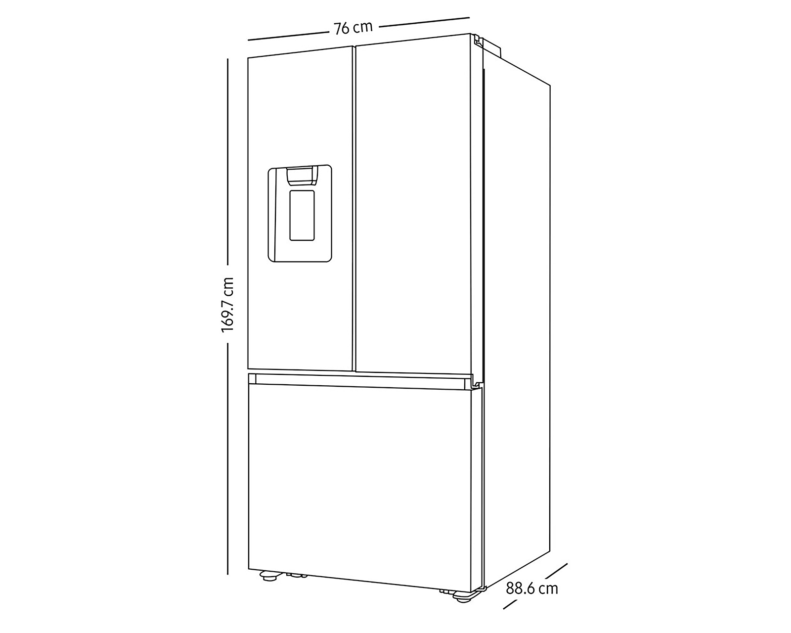 Foto 4 | Foto 4 | Refrigerador Samsung Frech Door 22 Pies Acero RF22A4220B1/EM