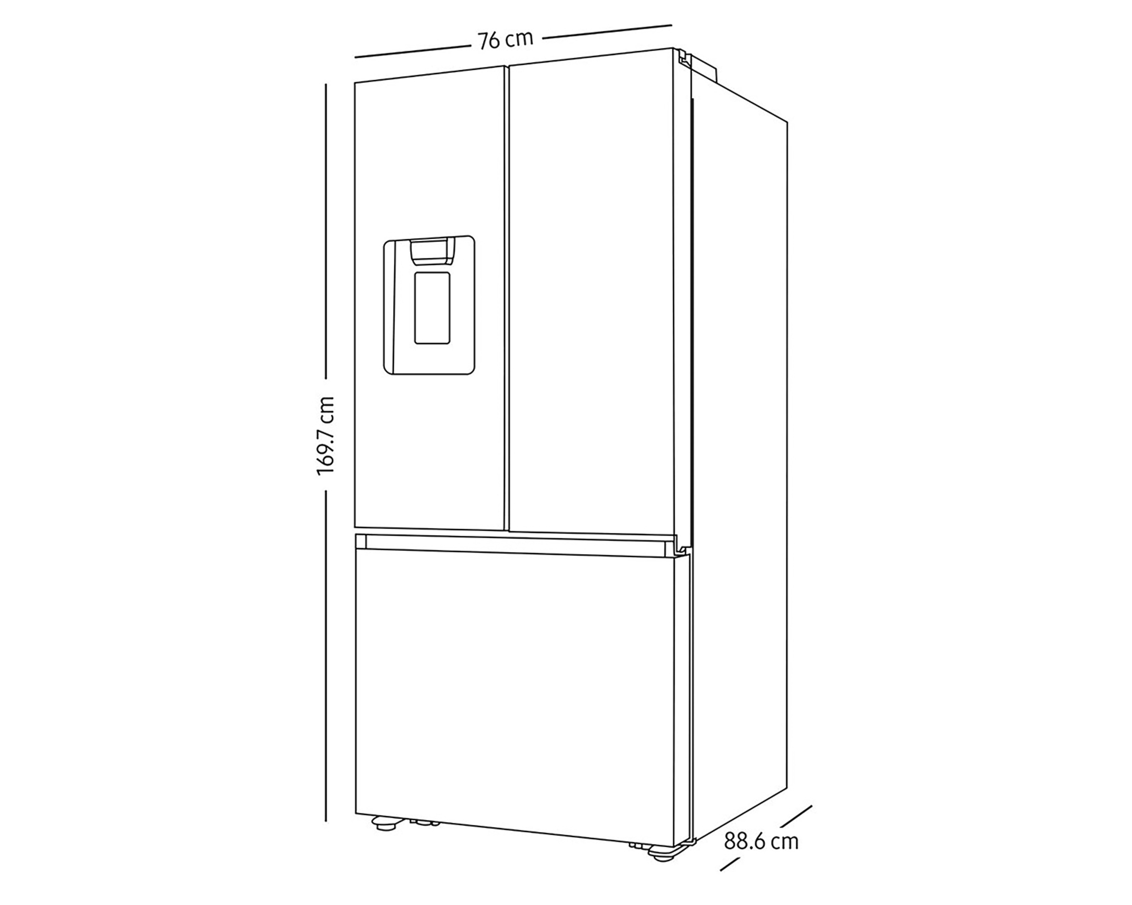 Foto 5 | Foto 5 | Refrigerador Samsung Frech Door 22 Pies Acero RF22A4220B1/EM