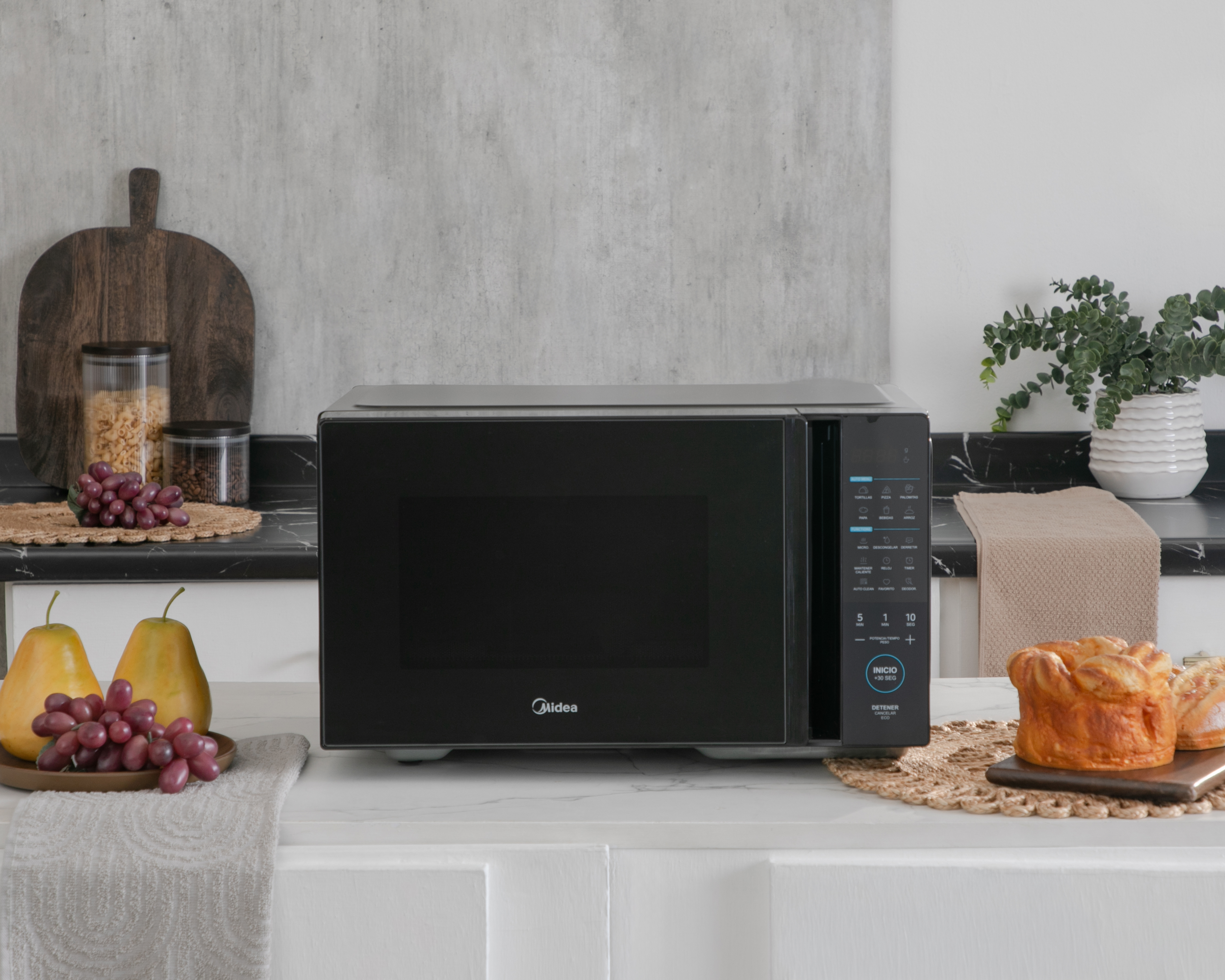 Foto 6 | Foto 6 | Horno de Microondas Midea 1.1 Pies MMDT11S2MB Negro