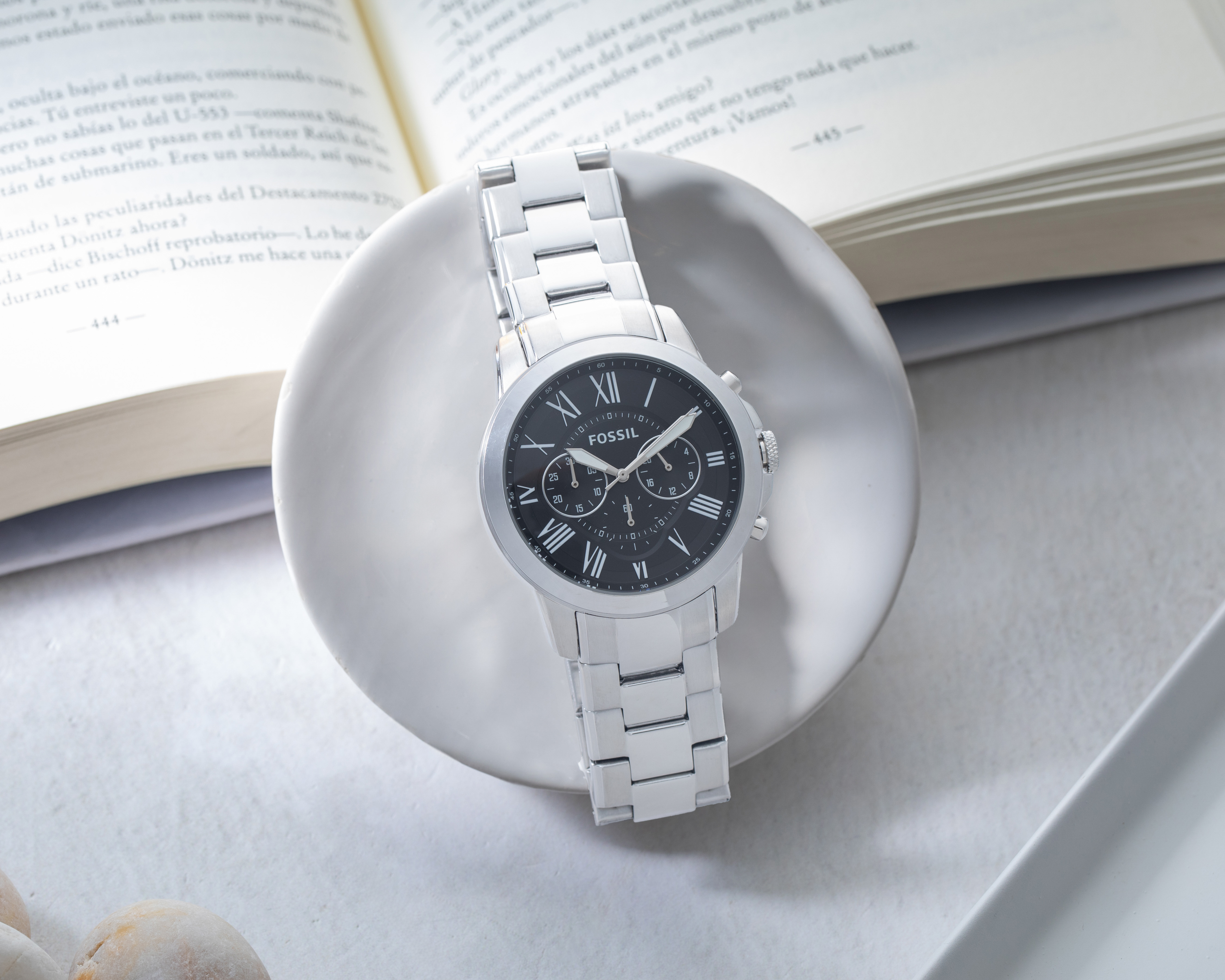 Foto 6 | Foto 6 | Reloj para Hombre Fossil FS4736 Plateado
