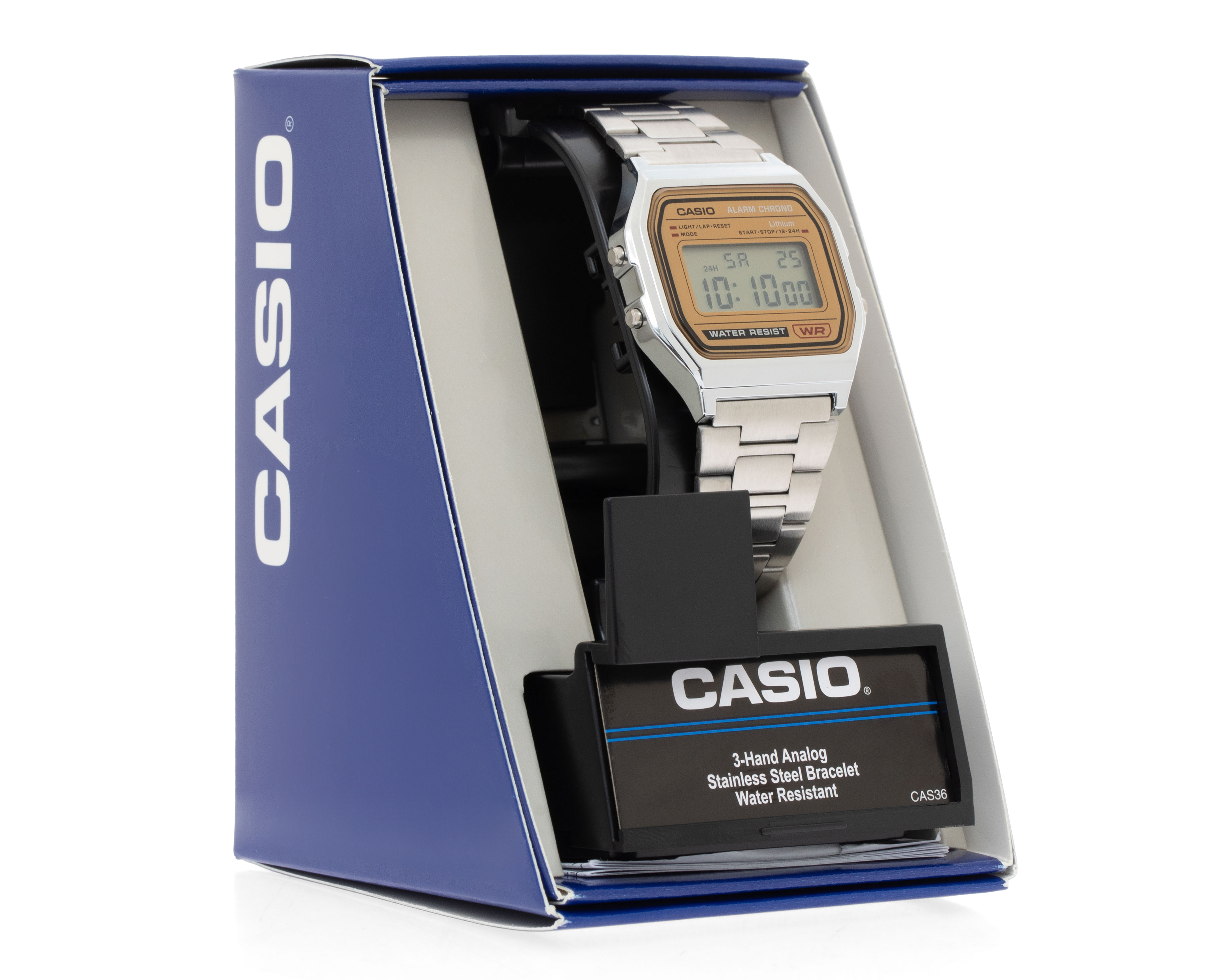 Foto 6 pulgar | Foto 5 | Reloj Unisex  Casio A158WEA-9CF Plateado