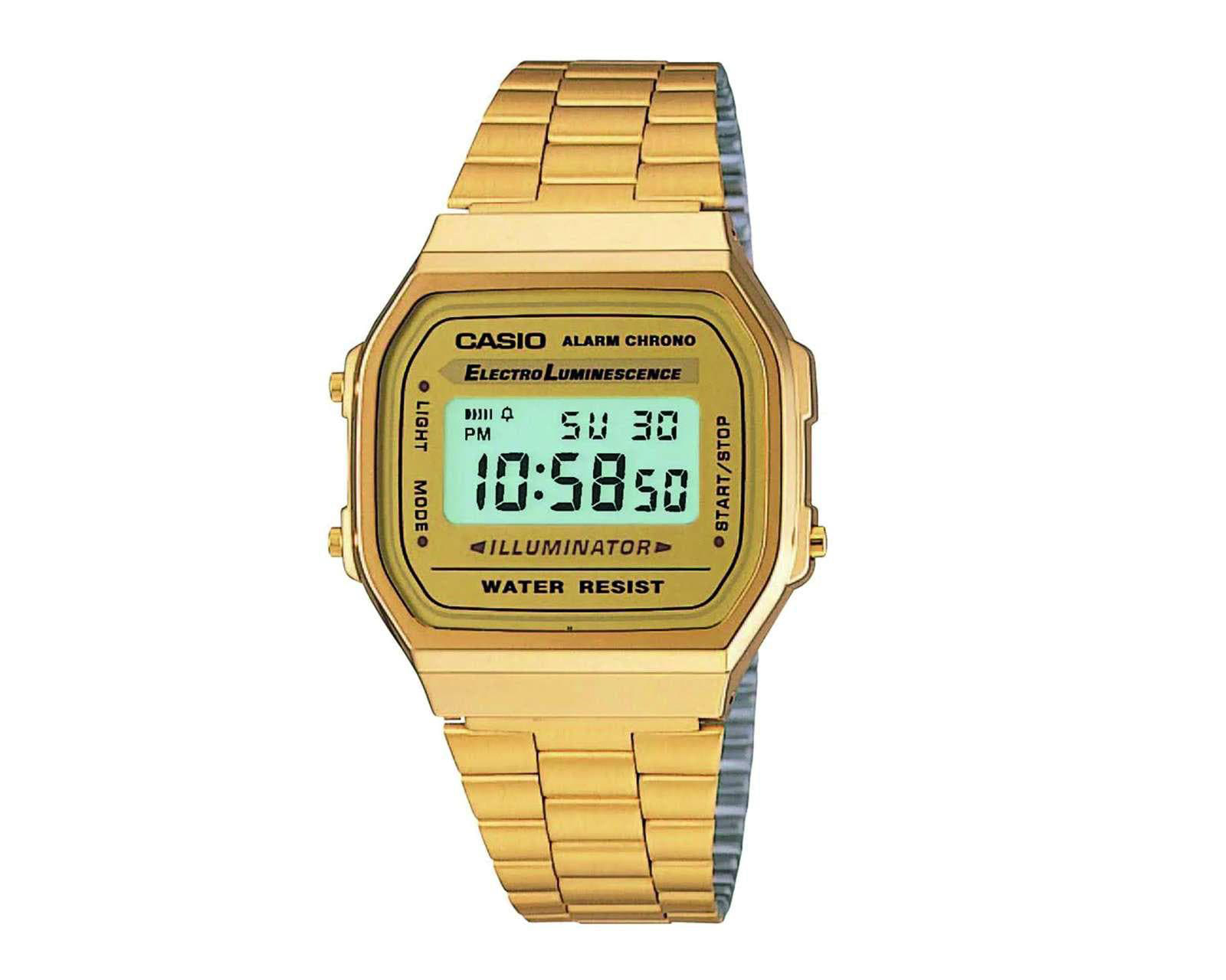 Foto 2 pulgar | Foto 1 | Reloj Unisex Casio A168WG-9VT Dorado