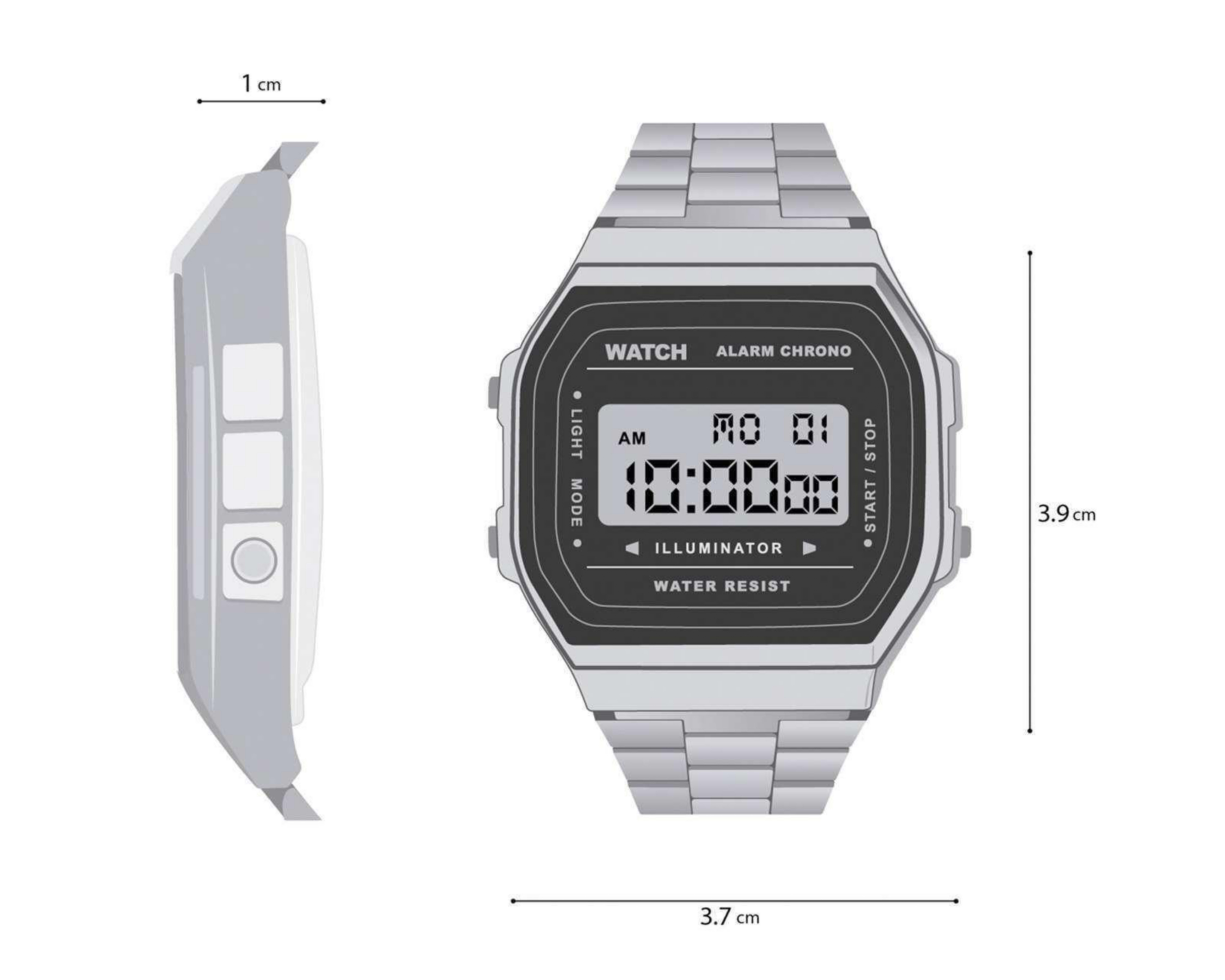 Foto 7 | Foto 7 | Reloj Unisex Casio A168WG-9VT Dorado