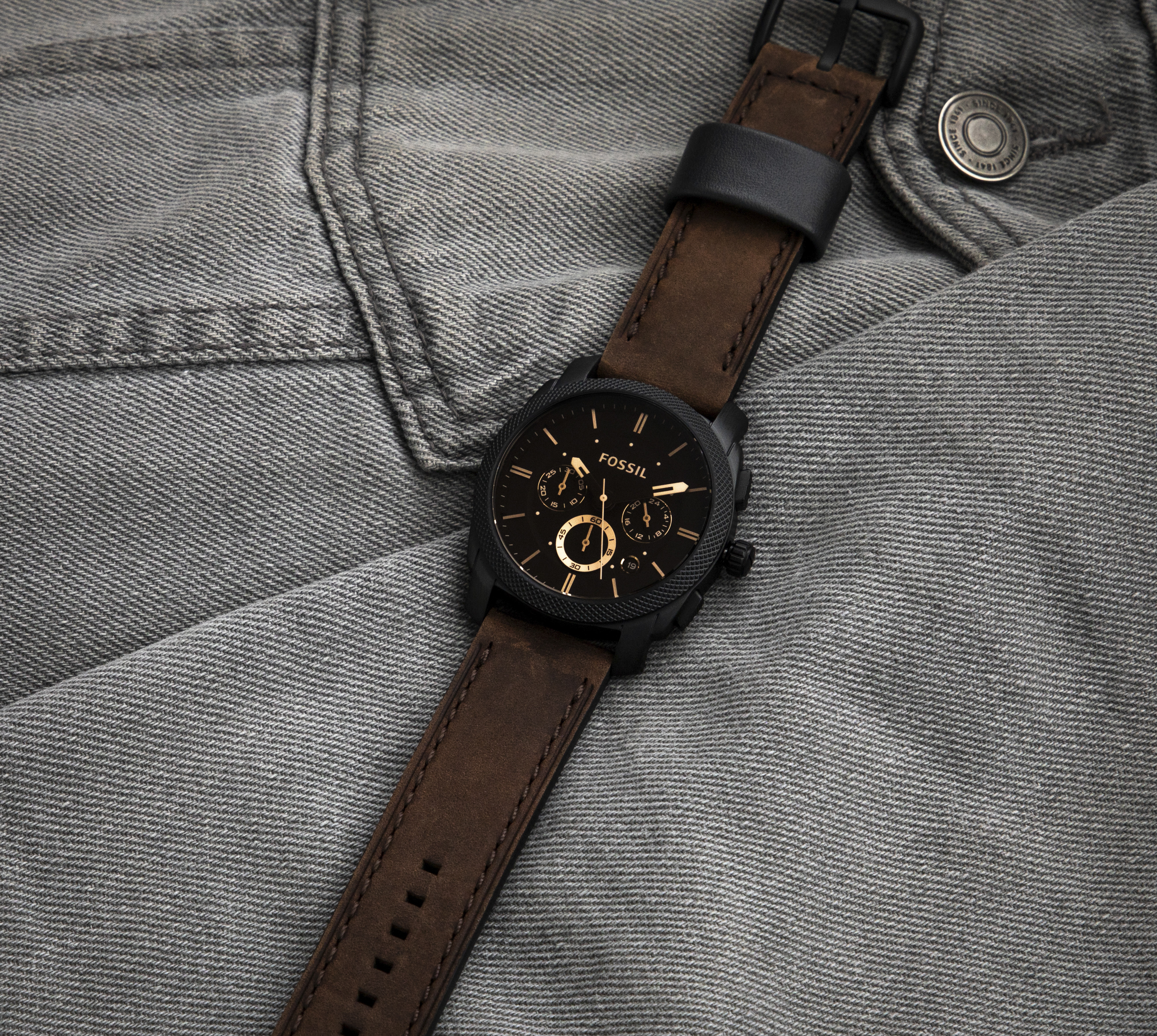 Foto 6 pulgar | Foto 5 | Reloj para Hombre Fossil FS4656 Café
