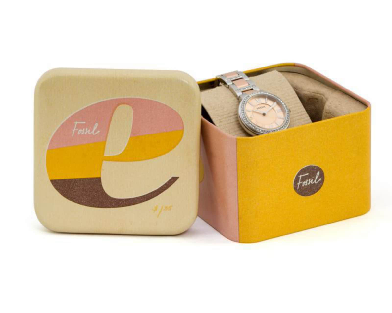 Foto 4 | Foto 4 | Reloj para Mujer Fossil ES3405 Plateado/Rose Gold
