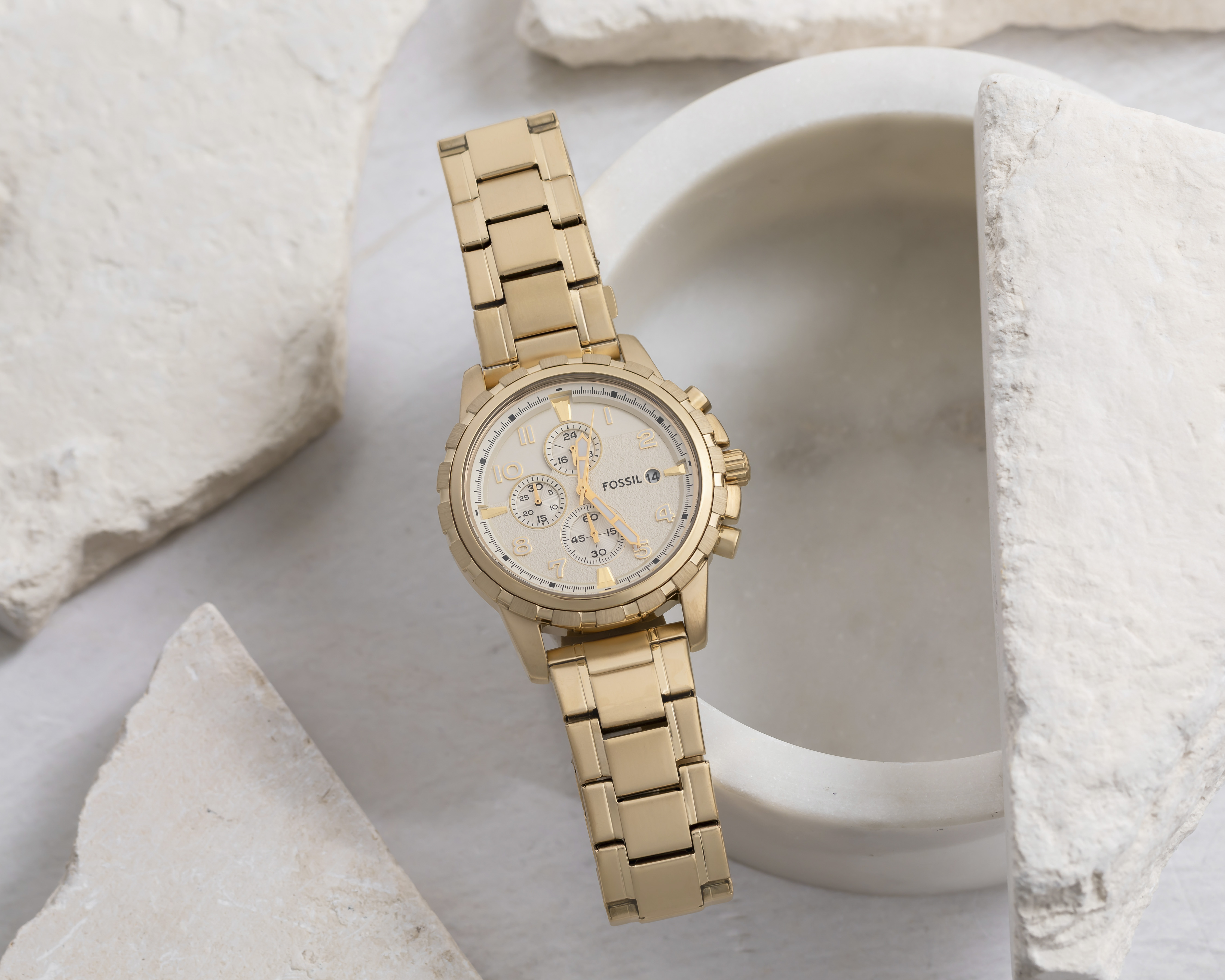 Foto 5 | Foto 5 | Reloj para Hombre Fossil FS4867 Dorado