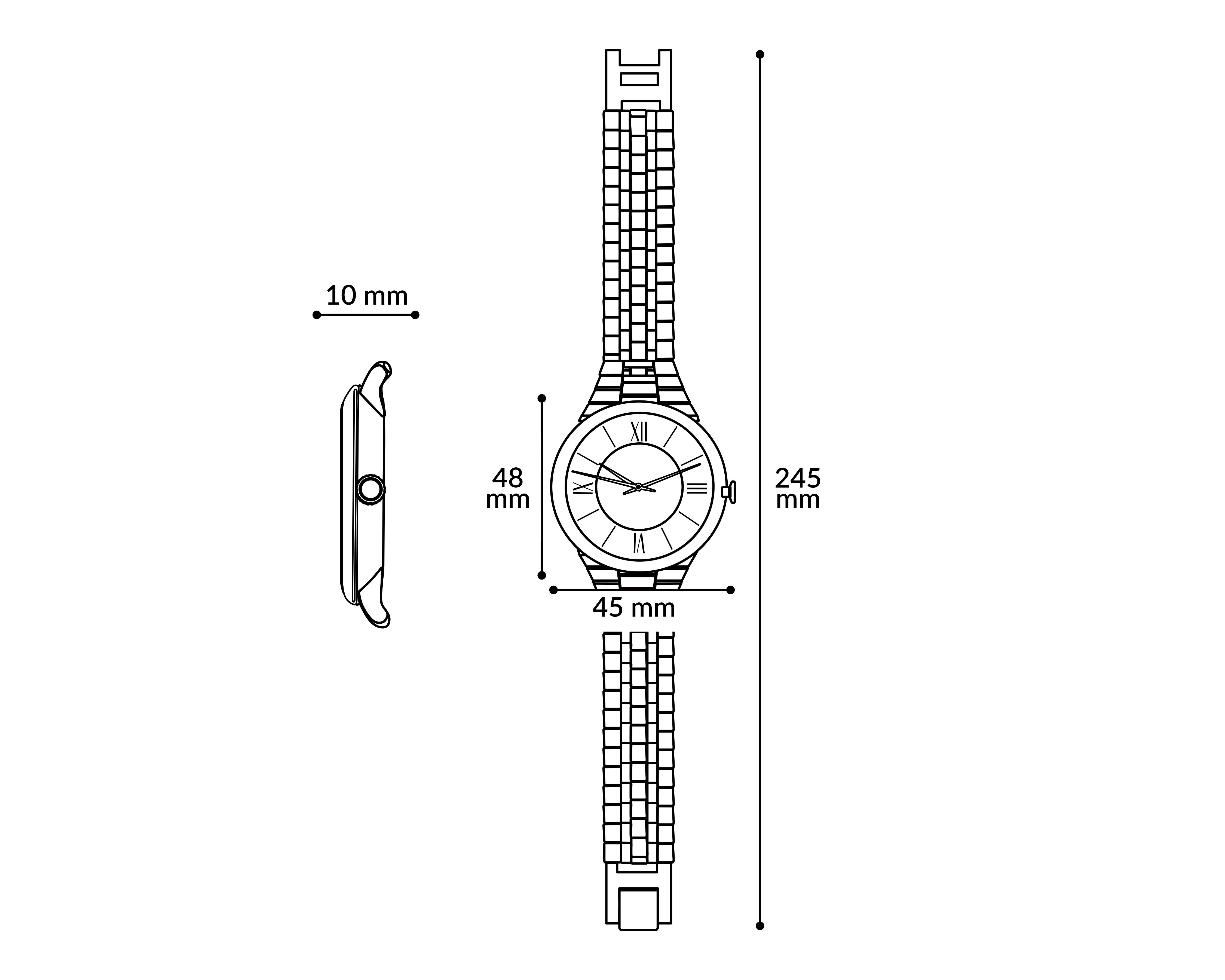 Foto 7 | Foto 7 | Reloj Strona para Hombre 16746 Plateado