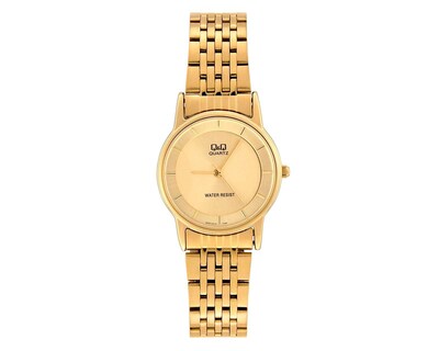 Foto 1 | Foto 1 | Reloj Q&Q QA57J010Y Dorado