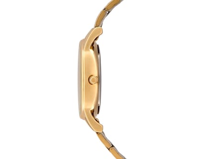 Foto 2 | Foto 2 | Reloj Q&Q QA57J010Y Dorado