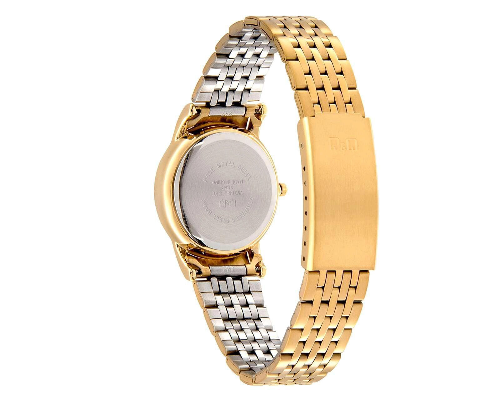 Foto 3 | Foto 3 | Reloj Q&Q QA57J010Y Dorado