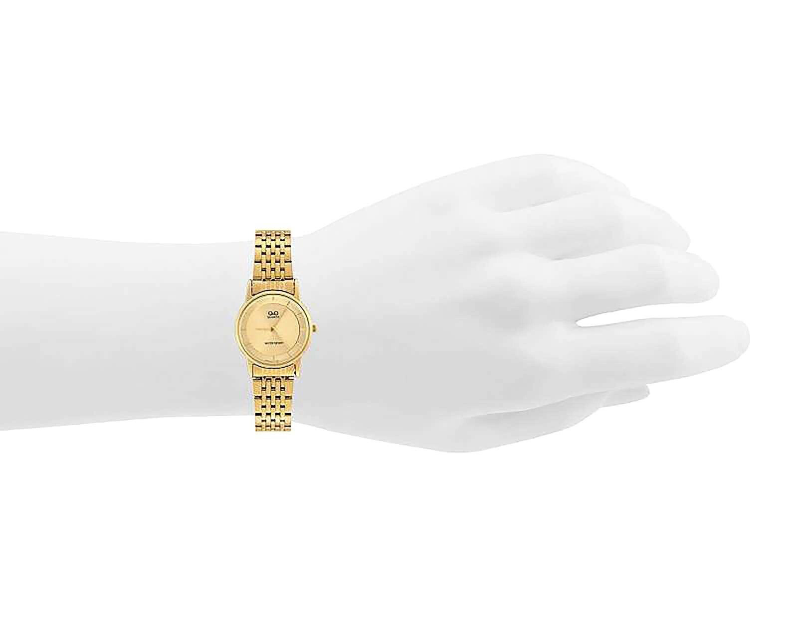 Foto 5 | Foto 5 | Reloj Q&Q QA57J010Y Dorado