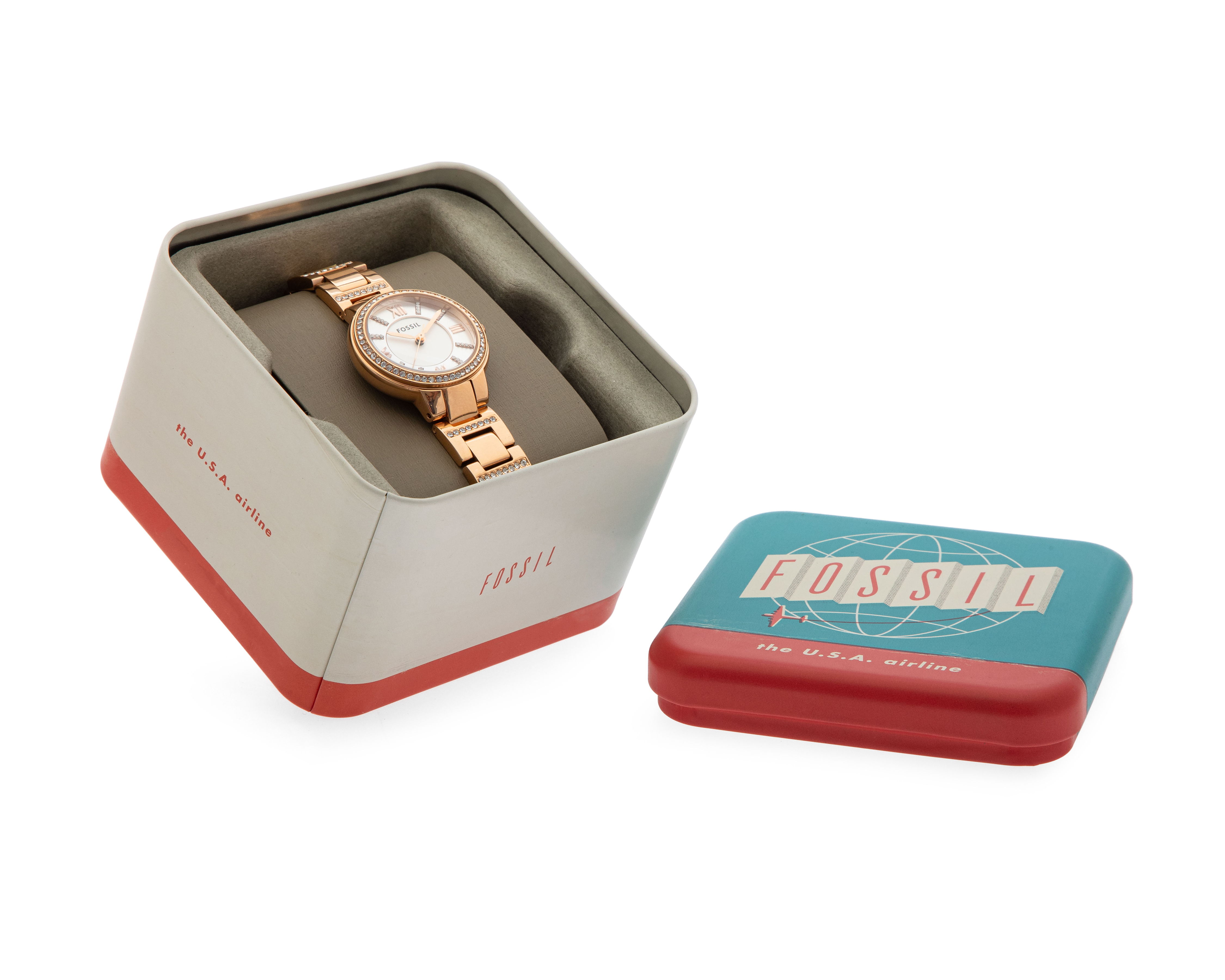 Foto 5 | Foto 5 | Reloj para Mujer Fossil ES3284 Rose Gold