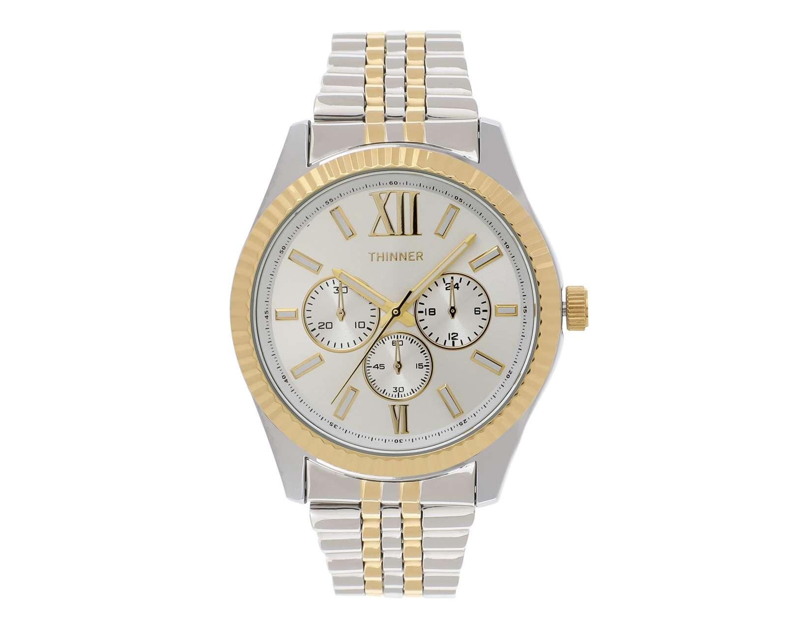 Reloj para Hombre Thinner 17088 Plateado/Dorado