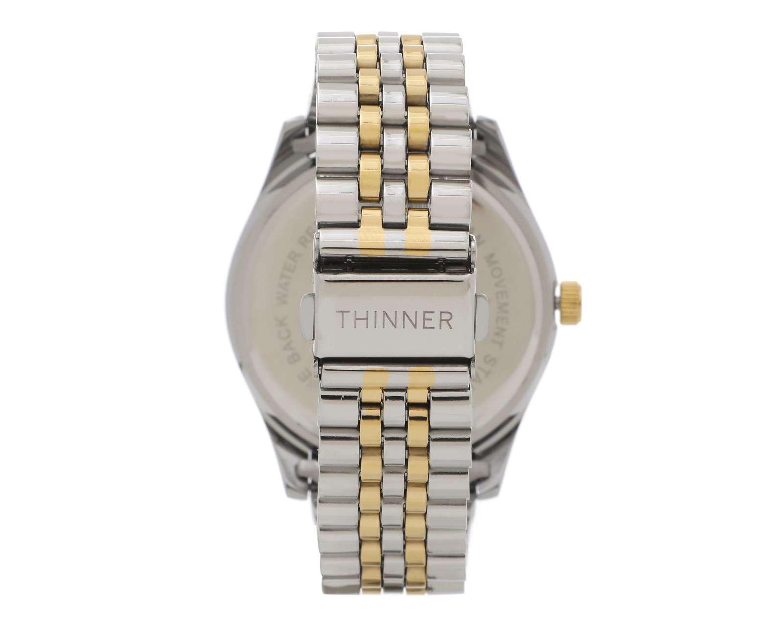 Foto 3 | Foto 3 | Reloj para Hombre Thinner 17088 Plateado/Dorado