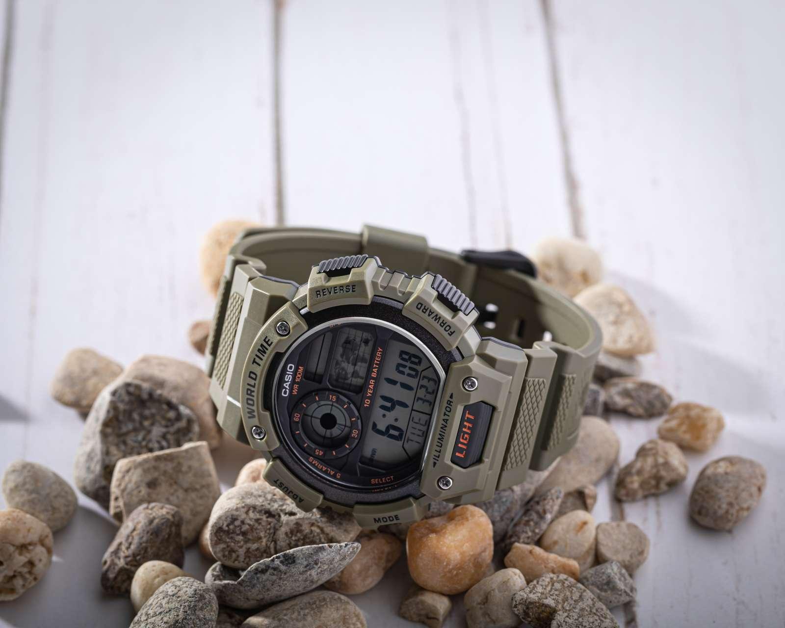 Foto 5 | Foto 5 | Reloj para Hombre Casio AE-1400WH-3AV Verde