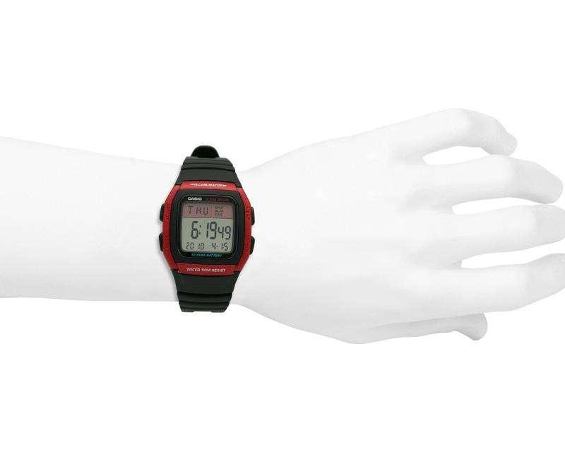 Foto 6 pulgar | Foto 5 | Reloj para Hombre Casio W-96H-4AVCF Negro