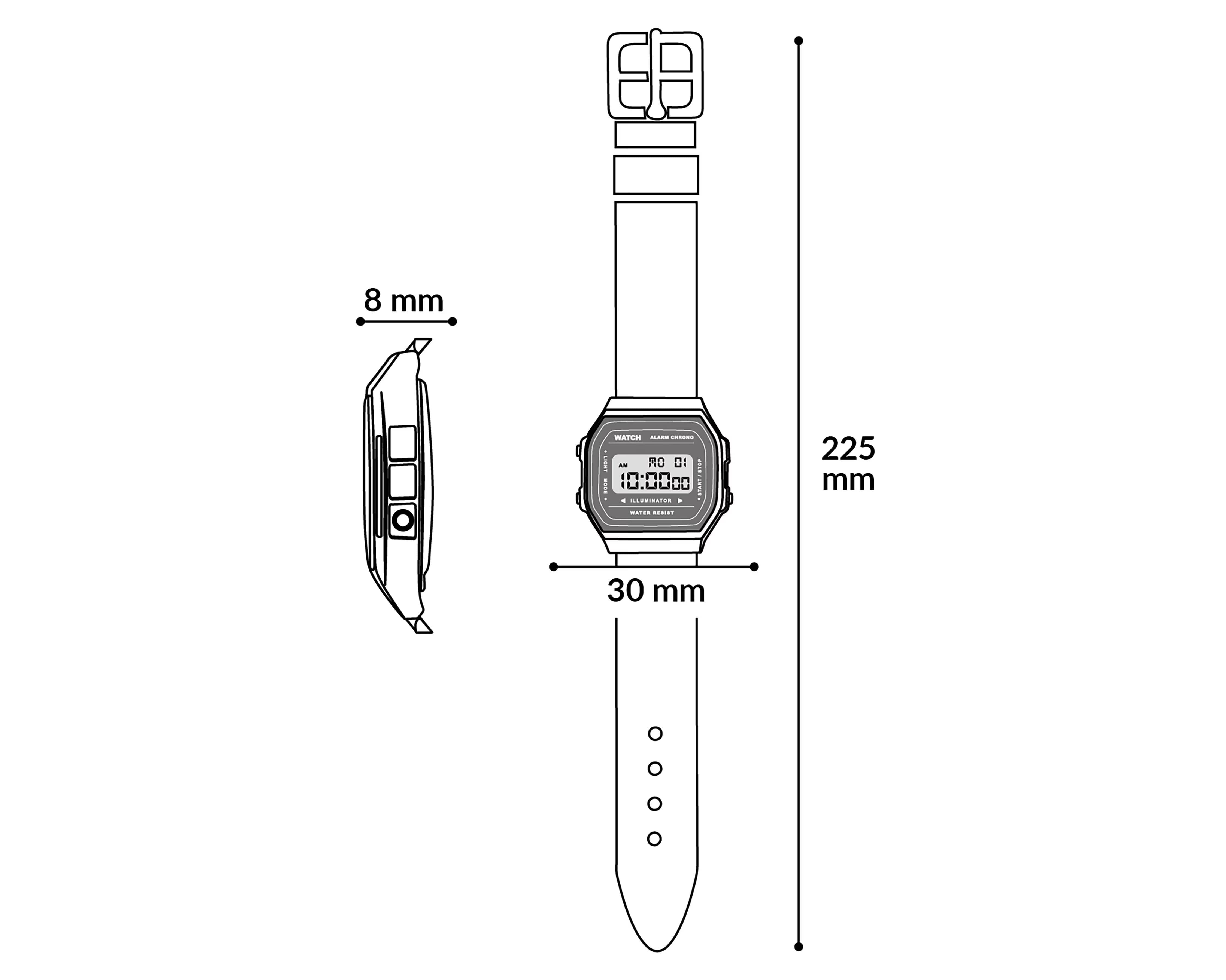 Foto 8 pulgar | Foto 7 | Reloj Unisex Casio A168WA-1Q Plateado