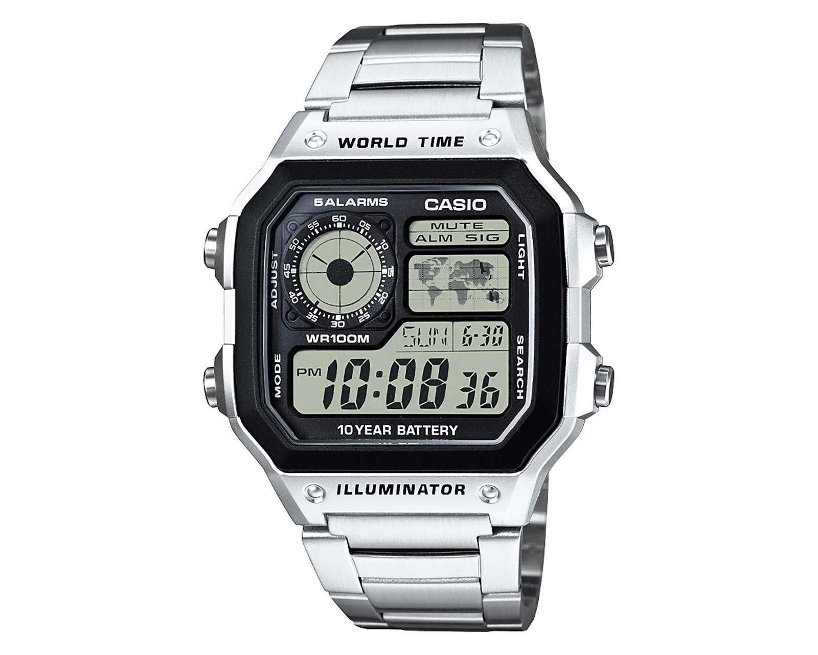 Reloj para Hombre Casio AE-1200WHD-1ACF Plateado
