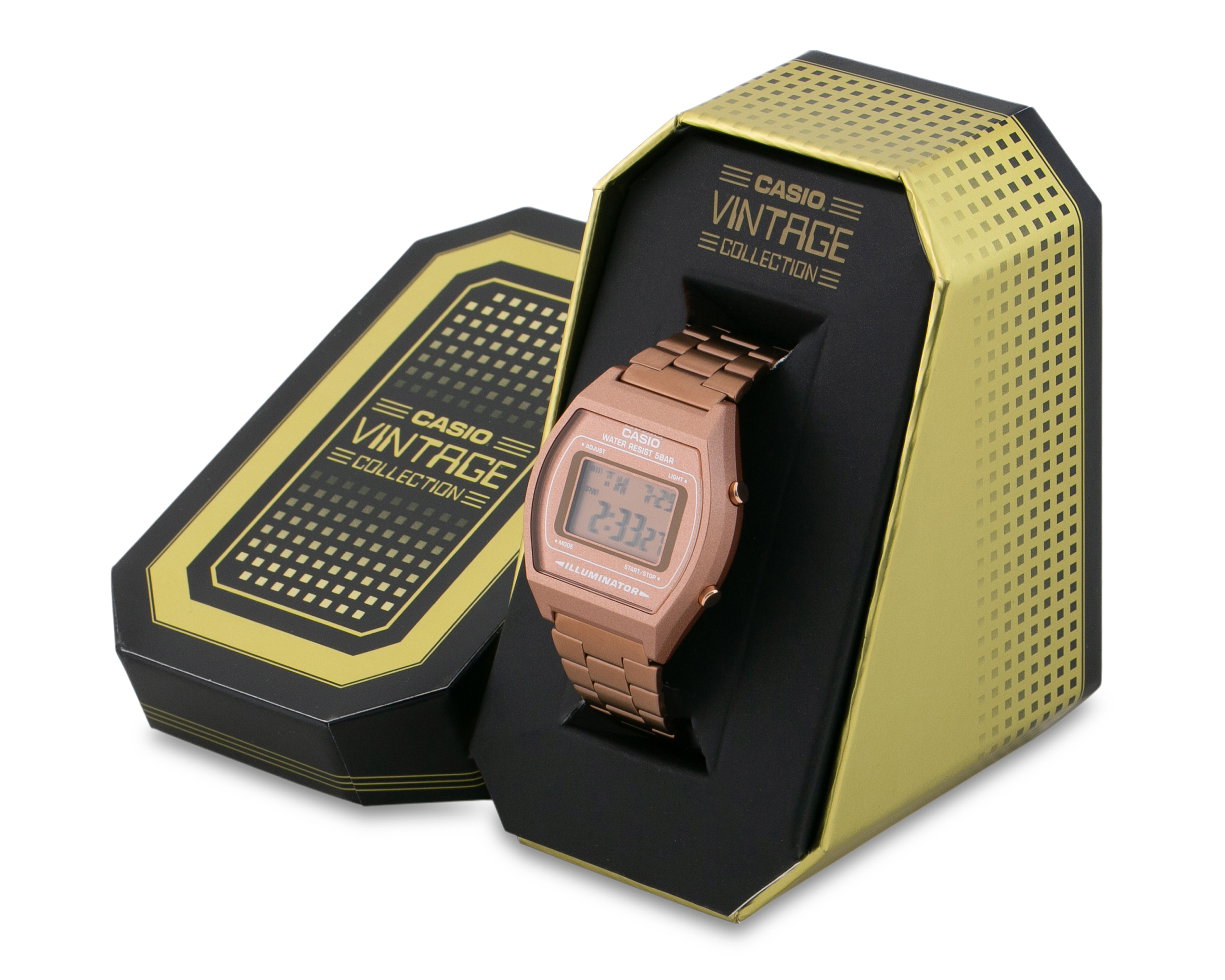 Foto 5 pulgar | Foto 4 | Reloj para Mujer Casio B640WC-5AVT Rose Gold