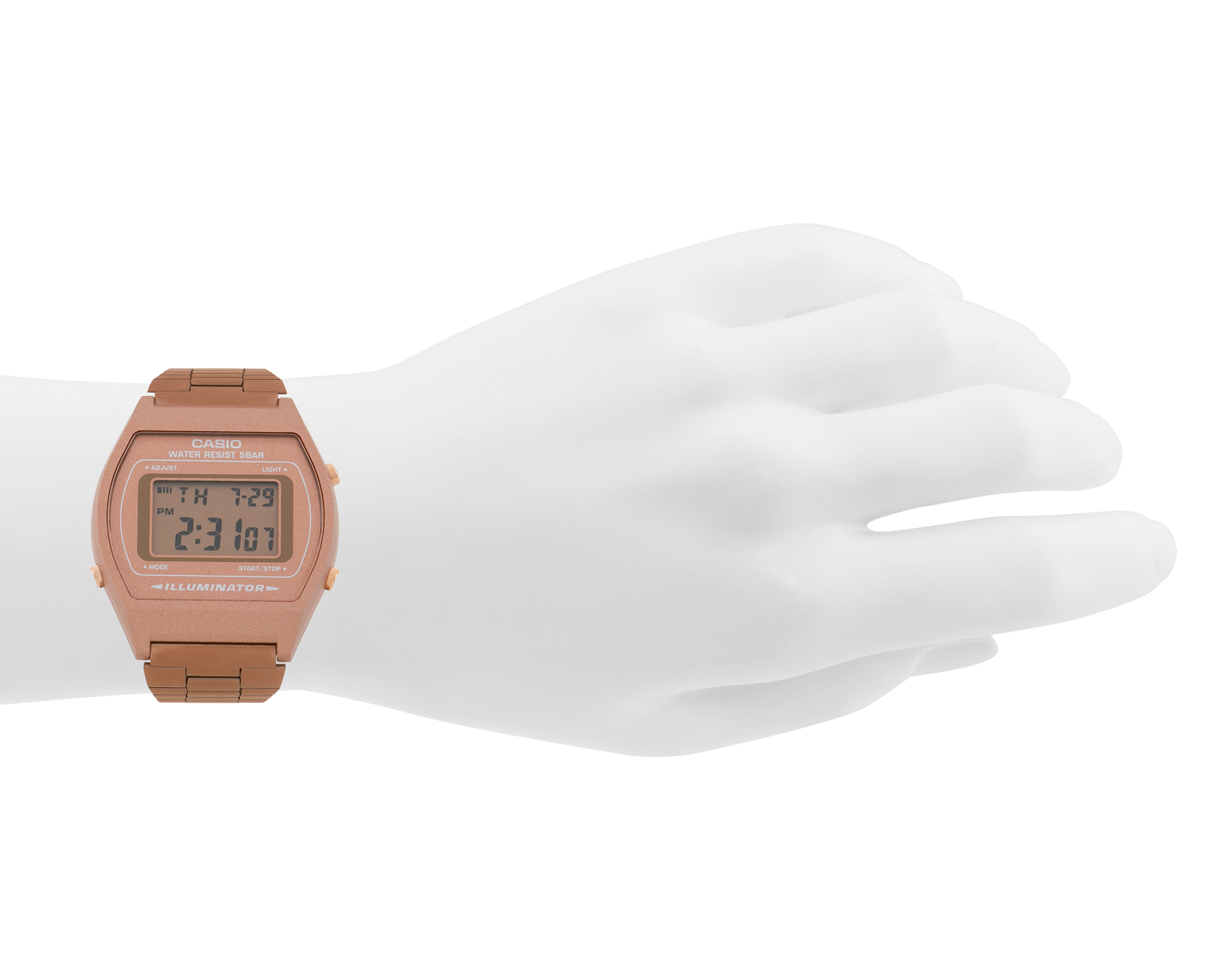 Foto 6 pulgar | Foto 5 | Reloj para Mujer Casio B640WC-5AVT Rose Gold