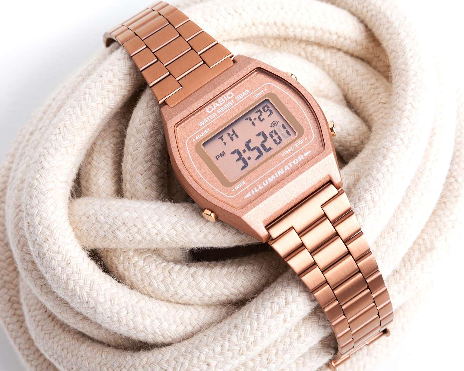 Foto 7 | Foto 7 | Reloj para Mujer Casio B640WC-5AVT Rose Gold