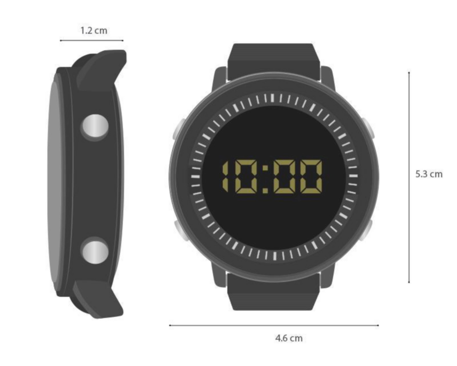 Foto 6 pulgar | Foto 5 | Reloj para Hombre Thinner 10183B Negro